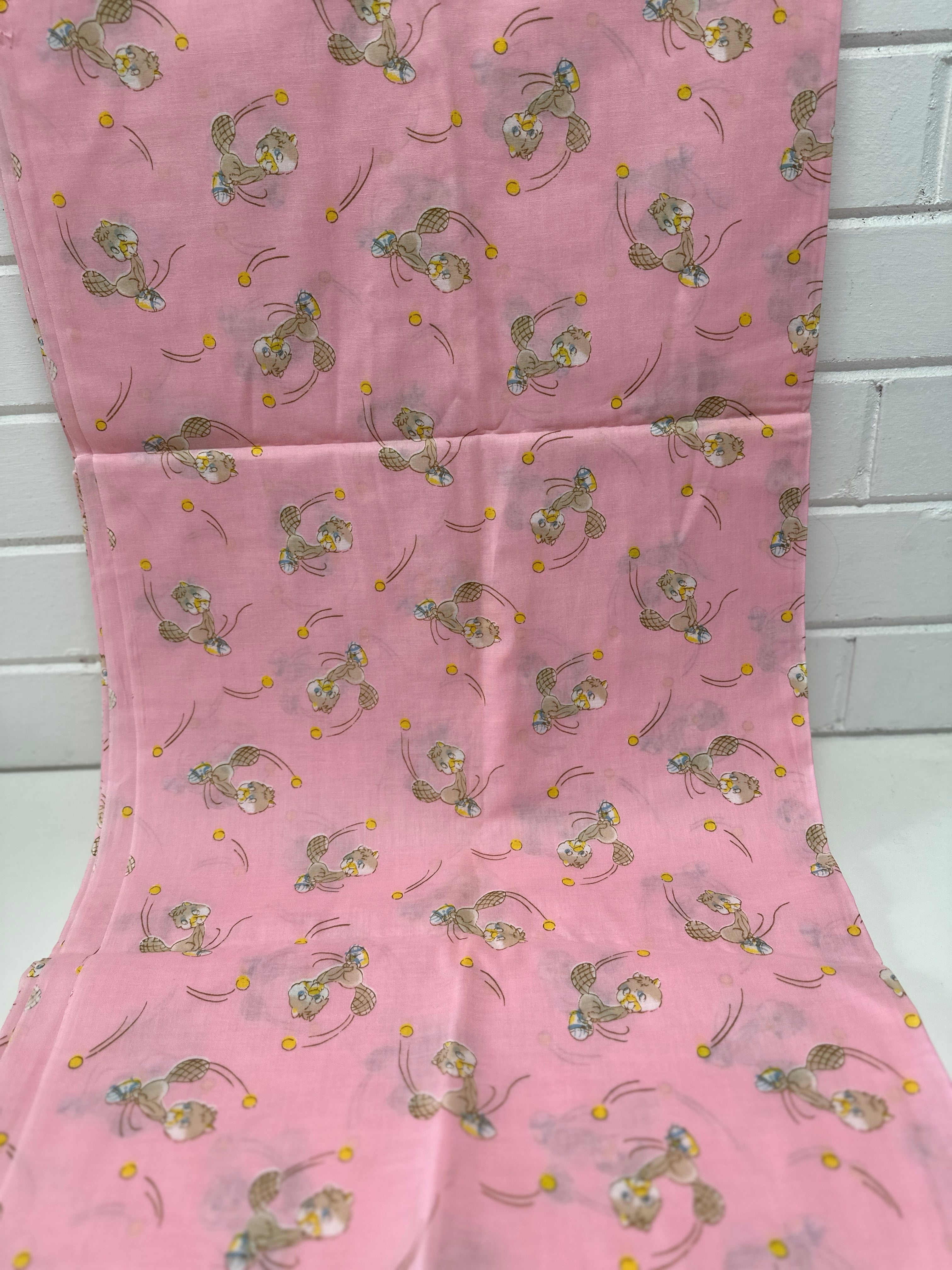 240cms Children's Vintage Pink Cats