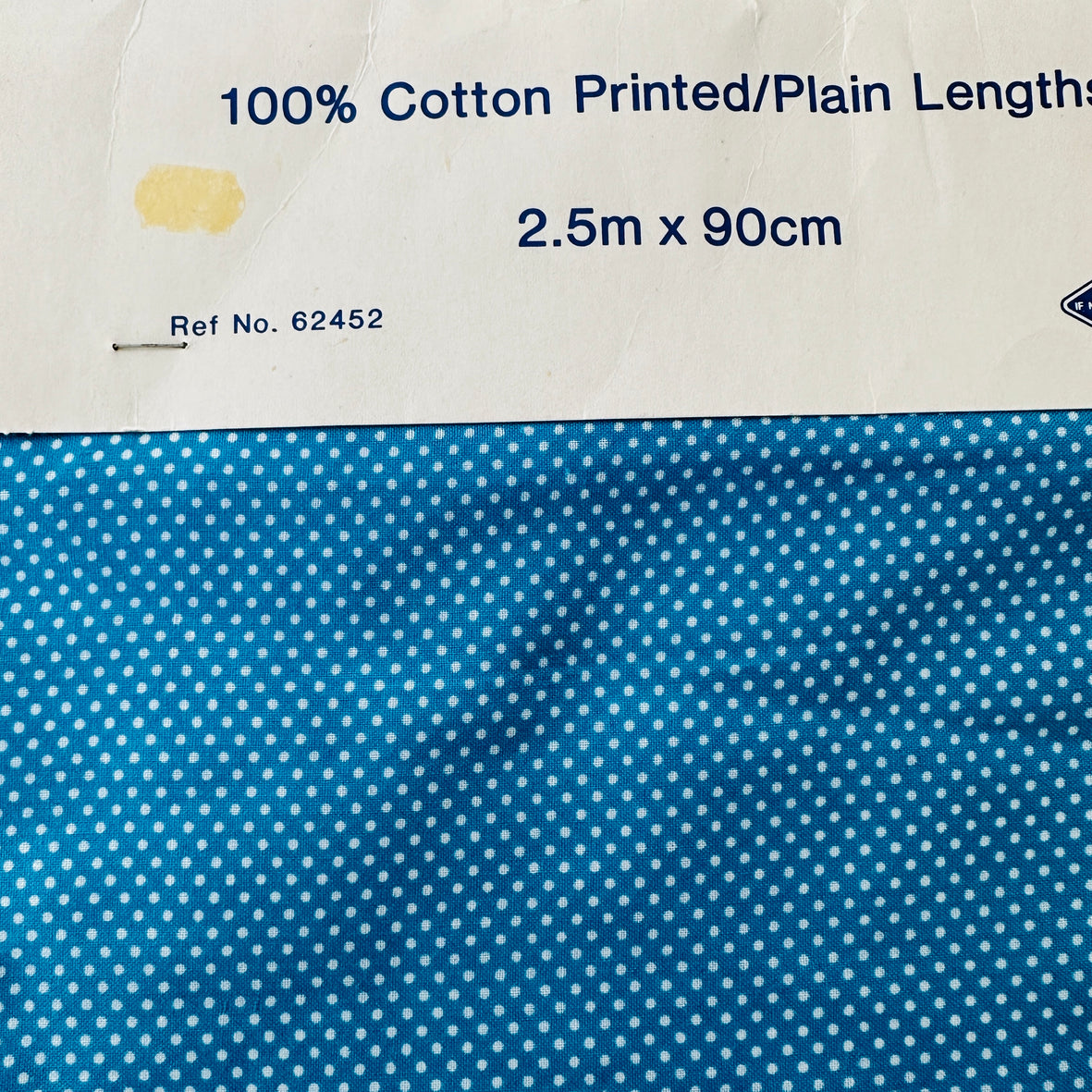 250cms 100% Cotton Vintage Fabric