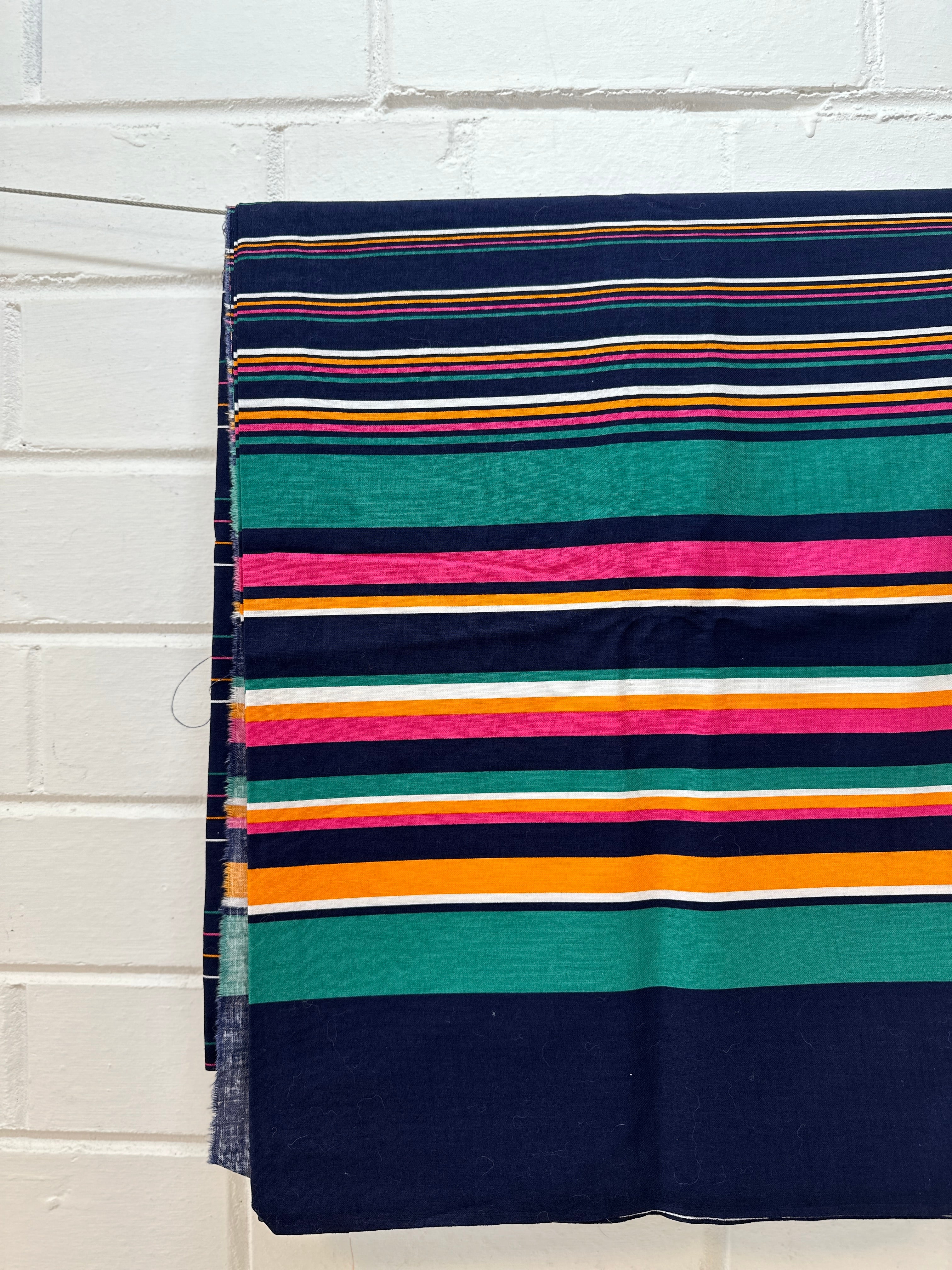 280cms Medium to Heavy Cotton Fabric Stripes