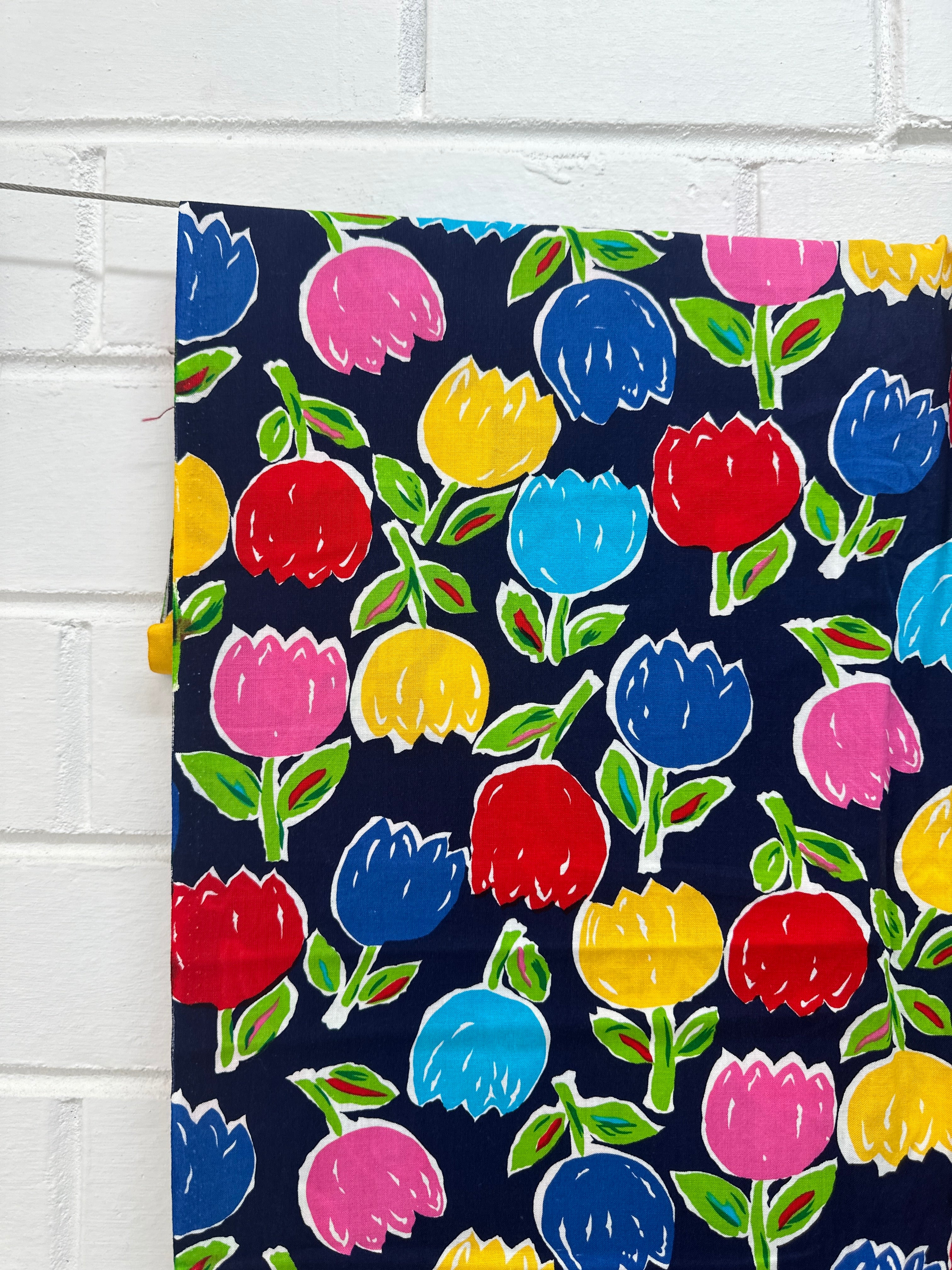 360cms Beautiful Bright Floral Cotton Fabric