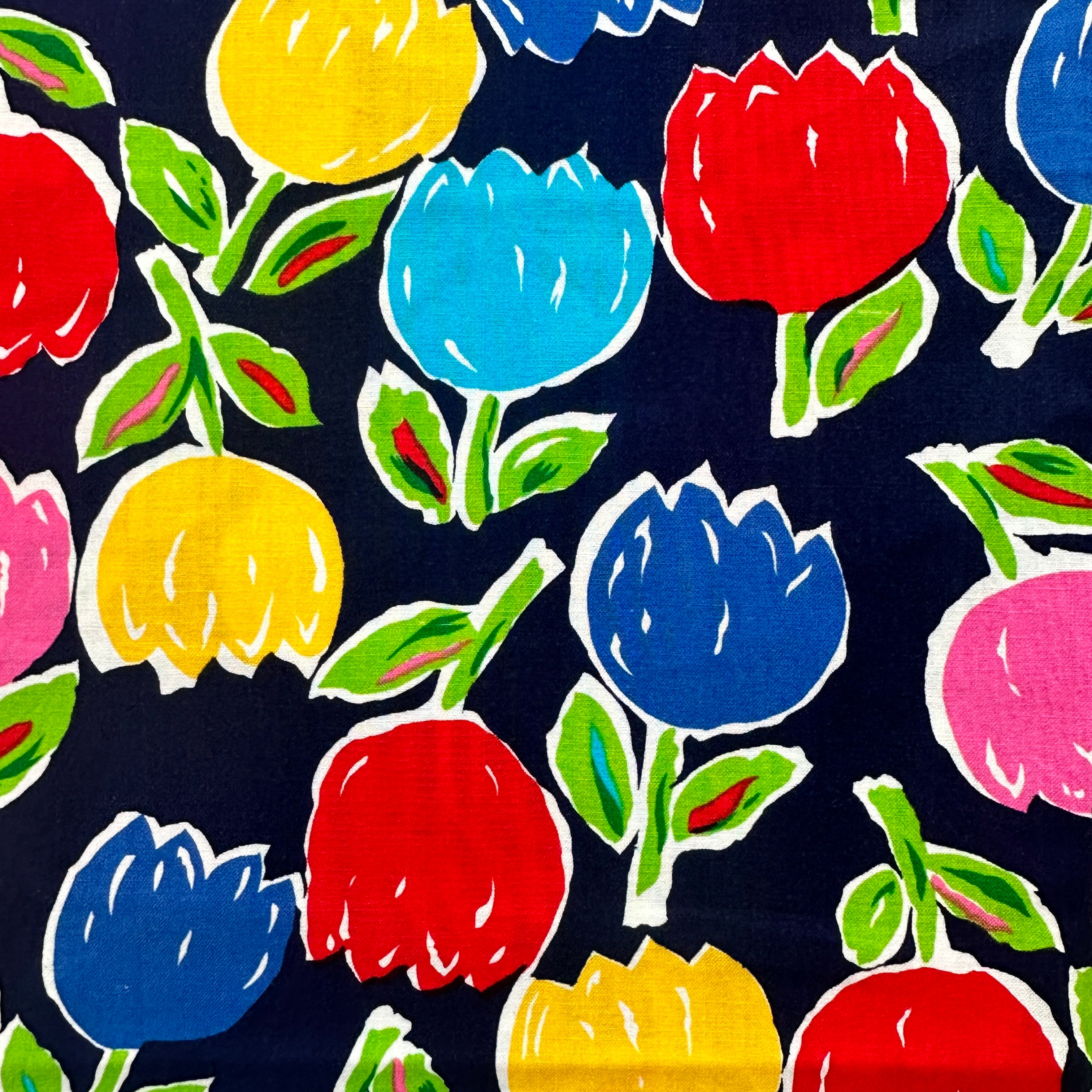 360cms Beautiful Bright Floral Cotton Fabric