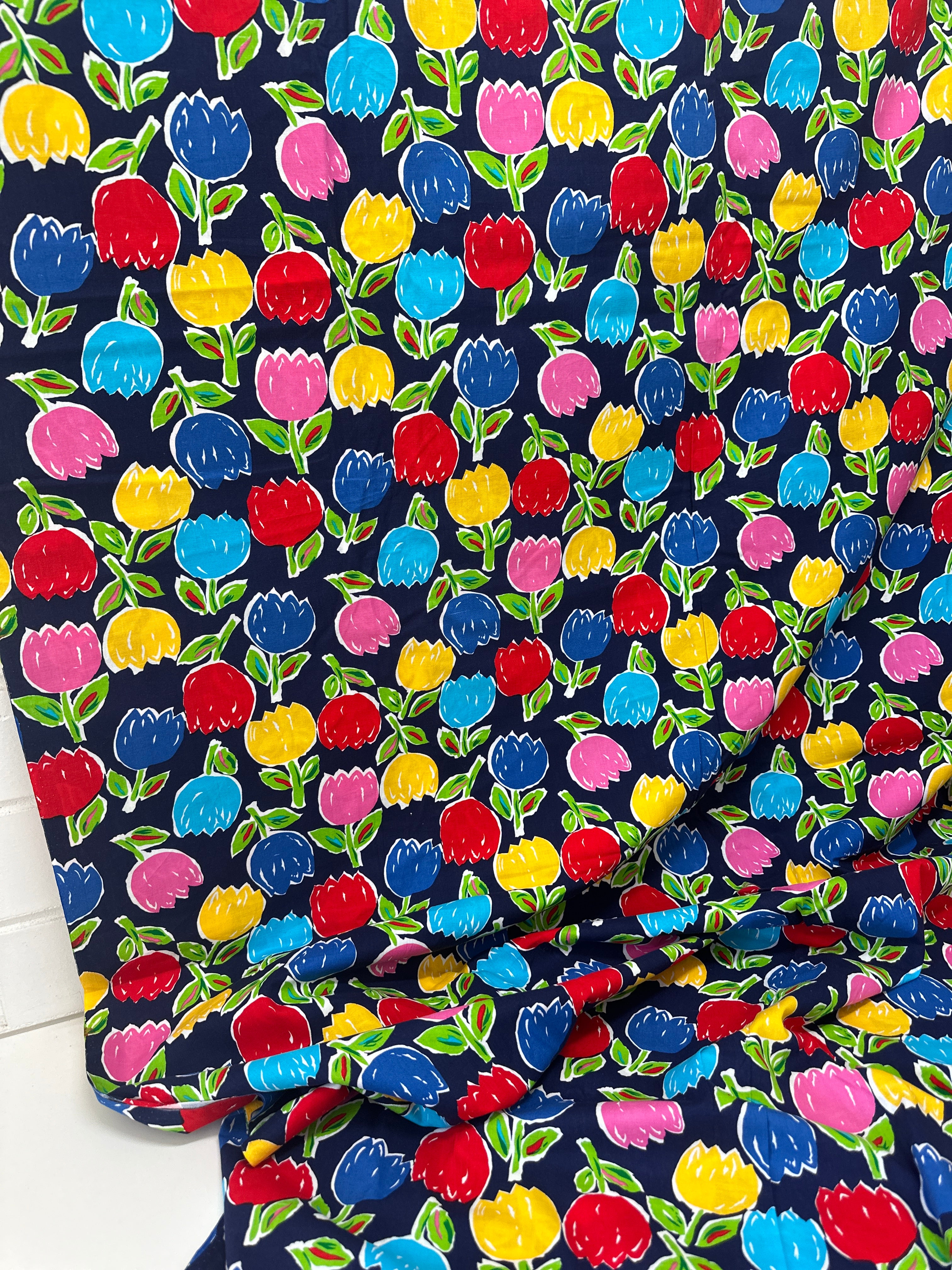 360cms Beautiful Bright Floral Cotton Fabric