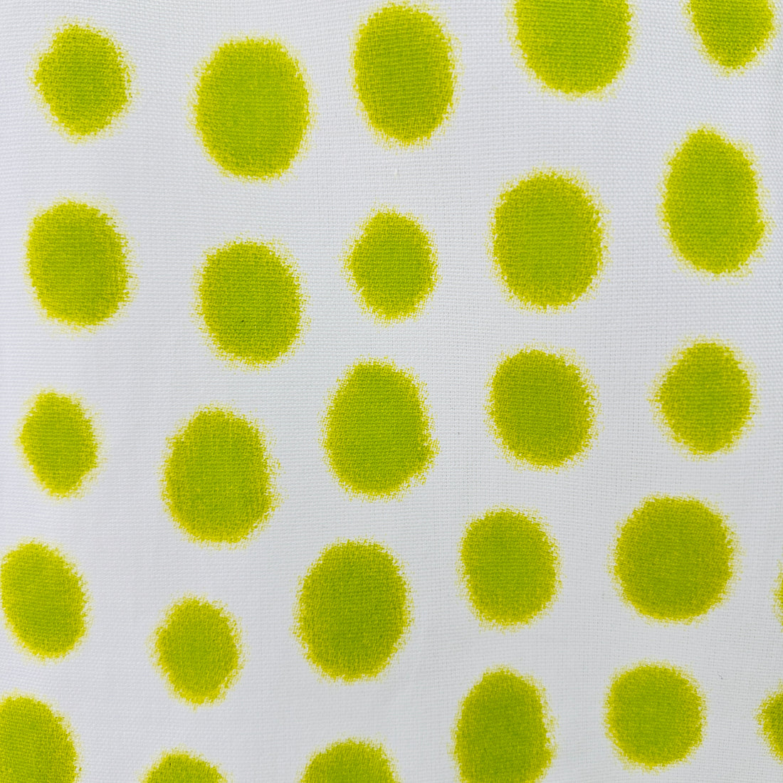 150cms Lime Green Polka Dot Fabric
