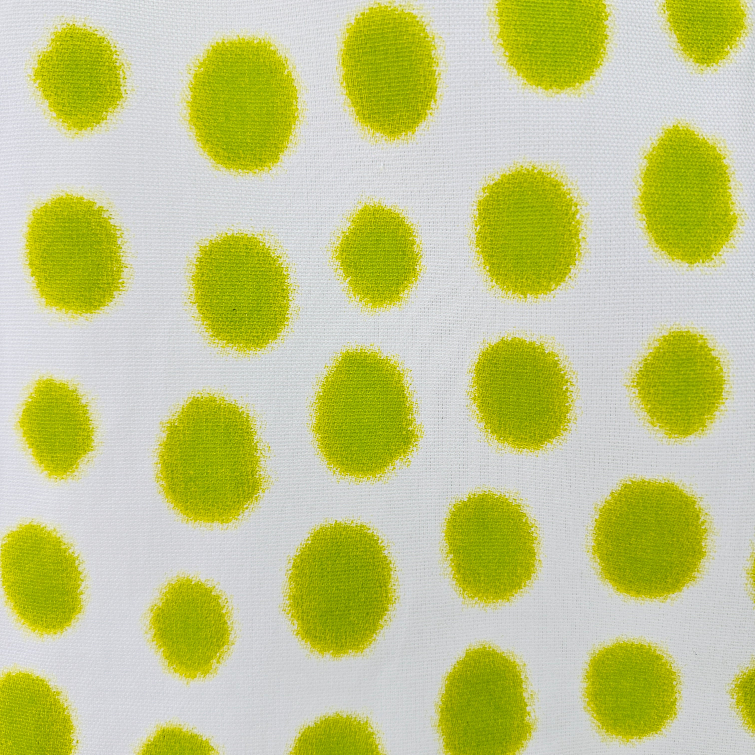 150cms Lime Green Polka Dot Fabric