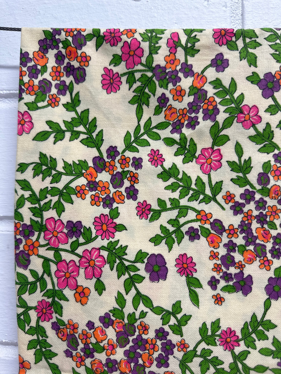 90cms BEAUTIFUL Cotton VINTAGE Fabric Remnant