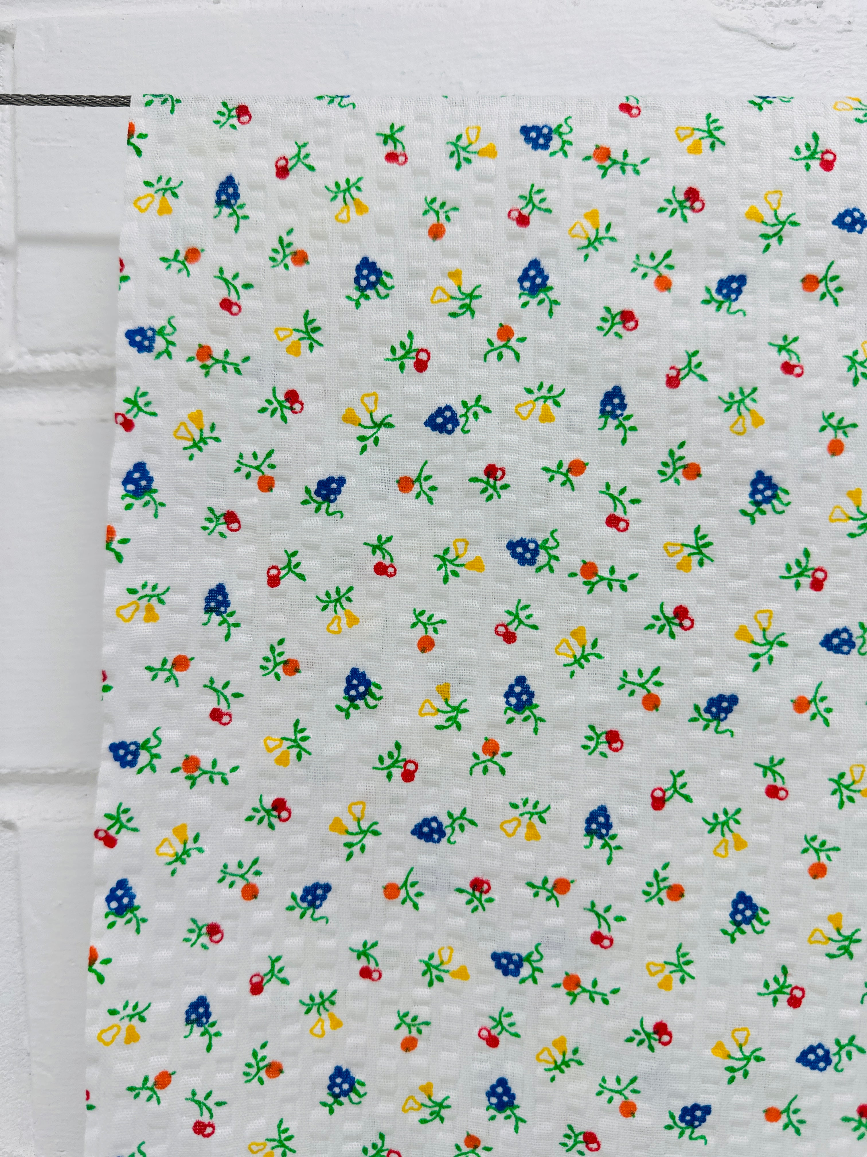 190cms SWEET Miniature Floral White FABRIC