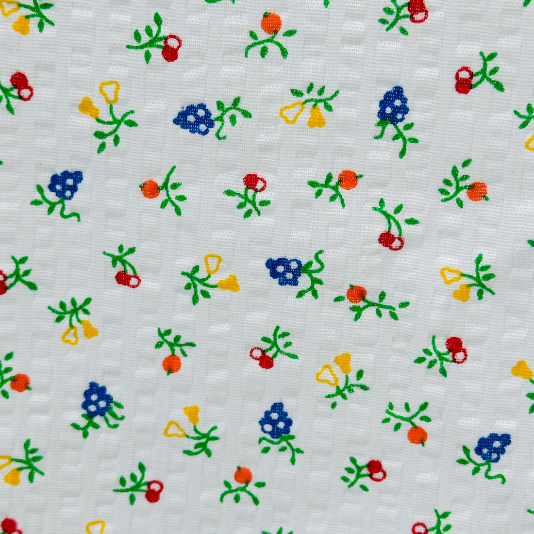 190cms SWEET Miniature Floral White FABRIC