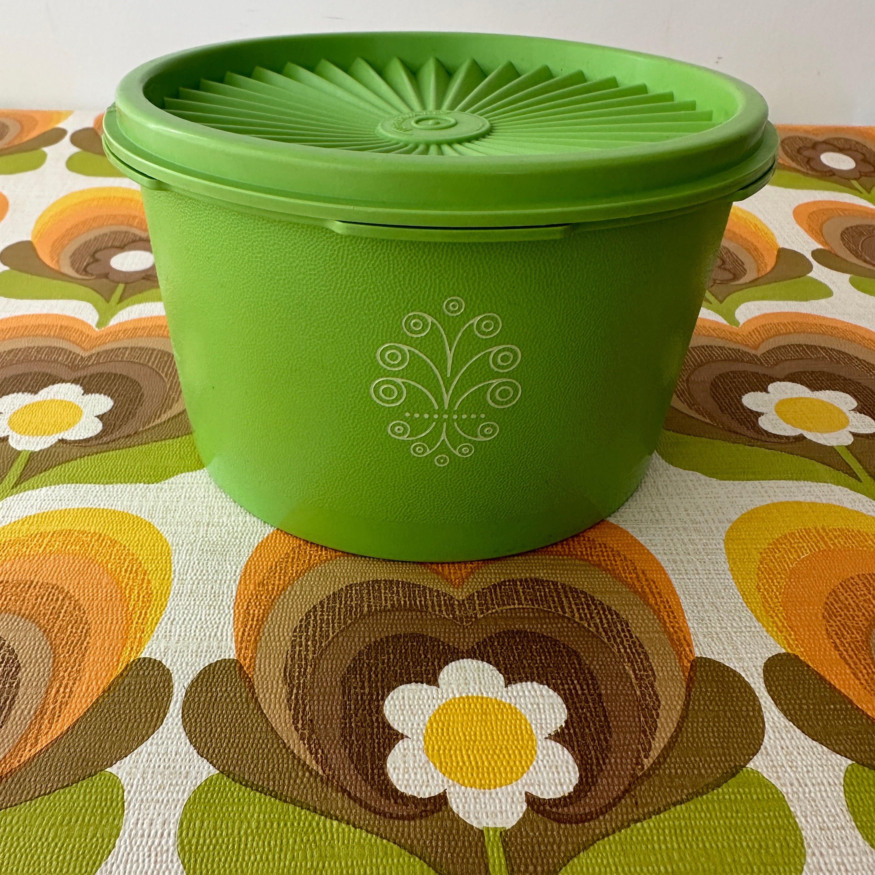 Adorable VINTAGE Green Retro TUPPERWARE Container