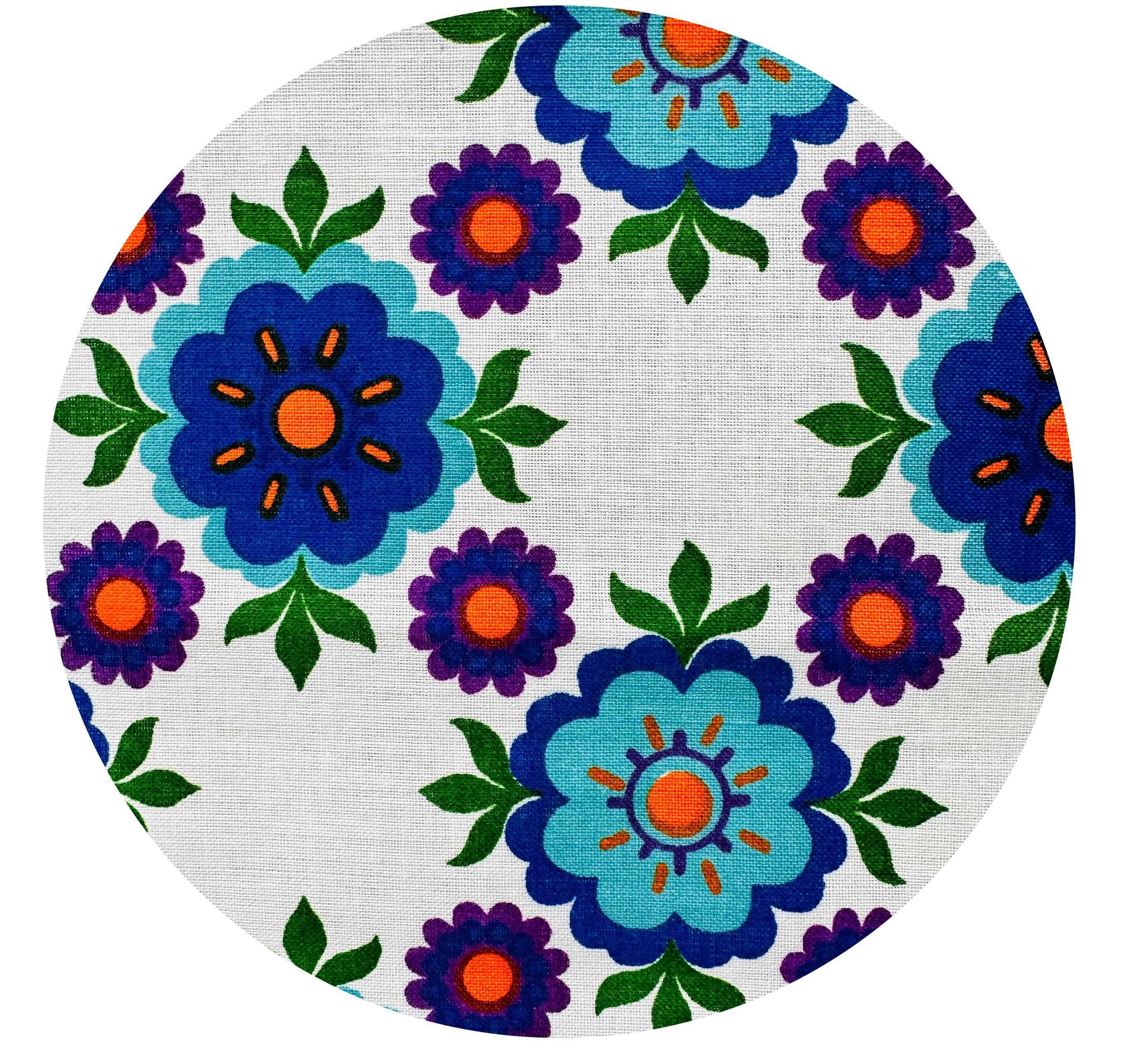 60cms RARE Vintage Cotton Danish Fabric Panel STUNNING