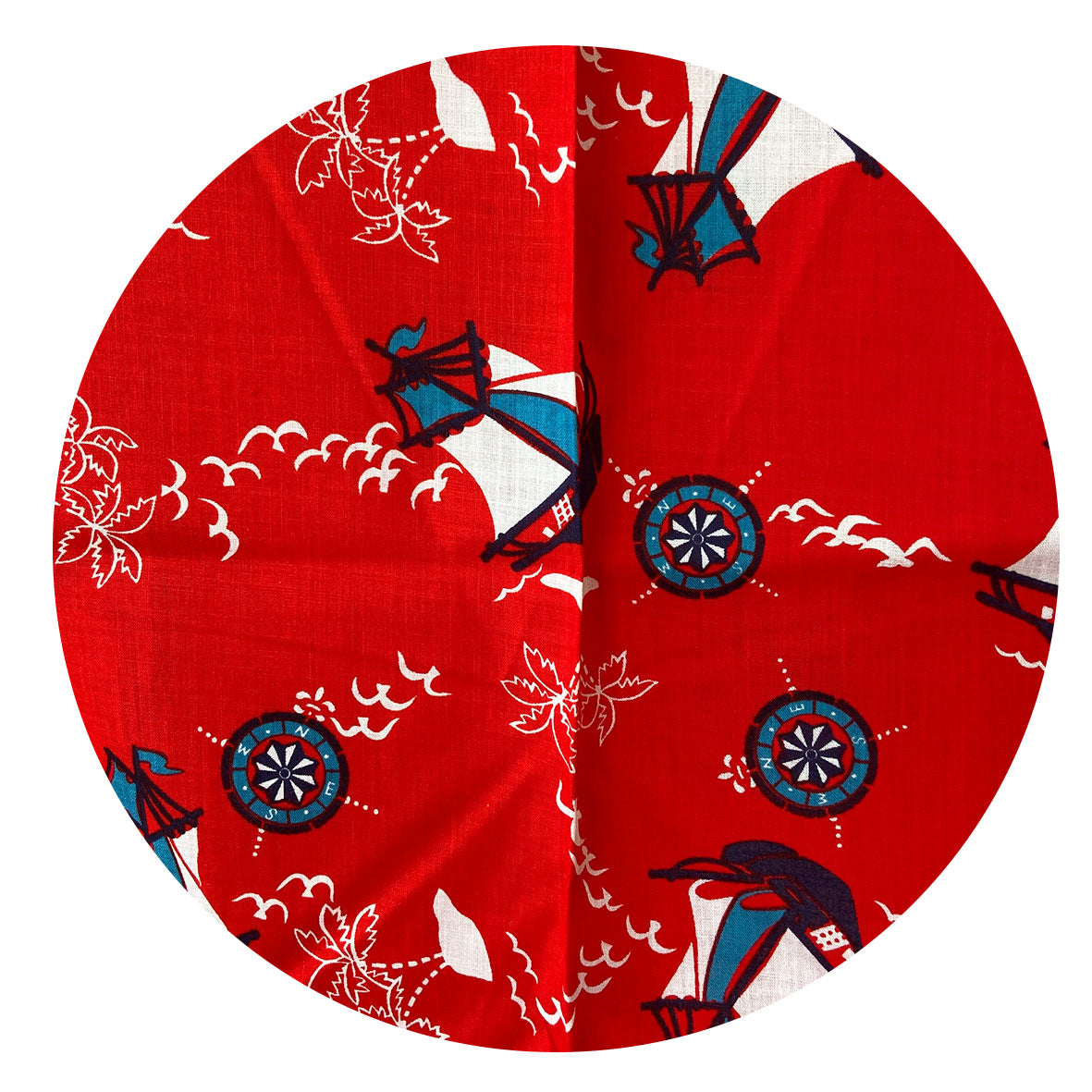 240cms SAILING Cotton FABRIC Beautiful PRINT - Modern