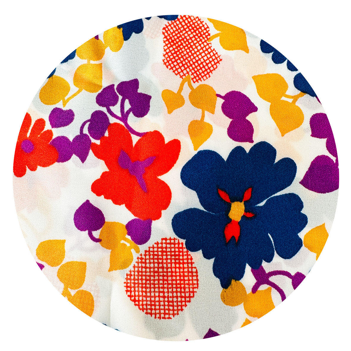 210cms MODERN Synthetic Floral Fabric CRAFT PROJECT