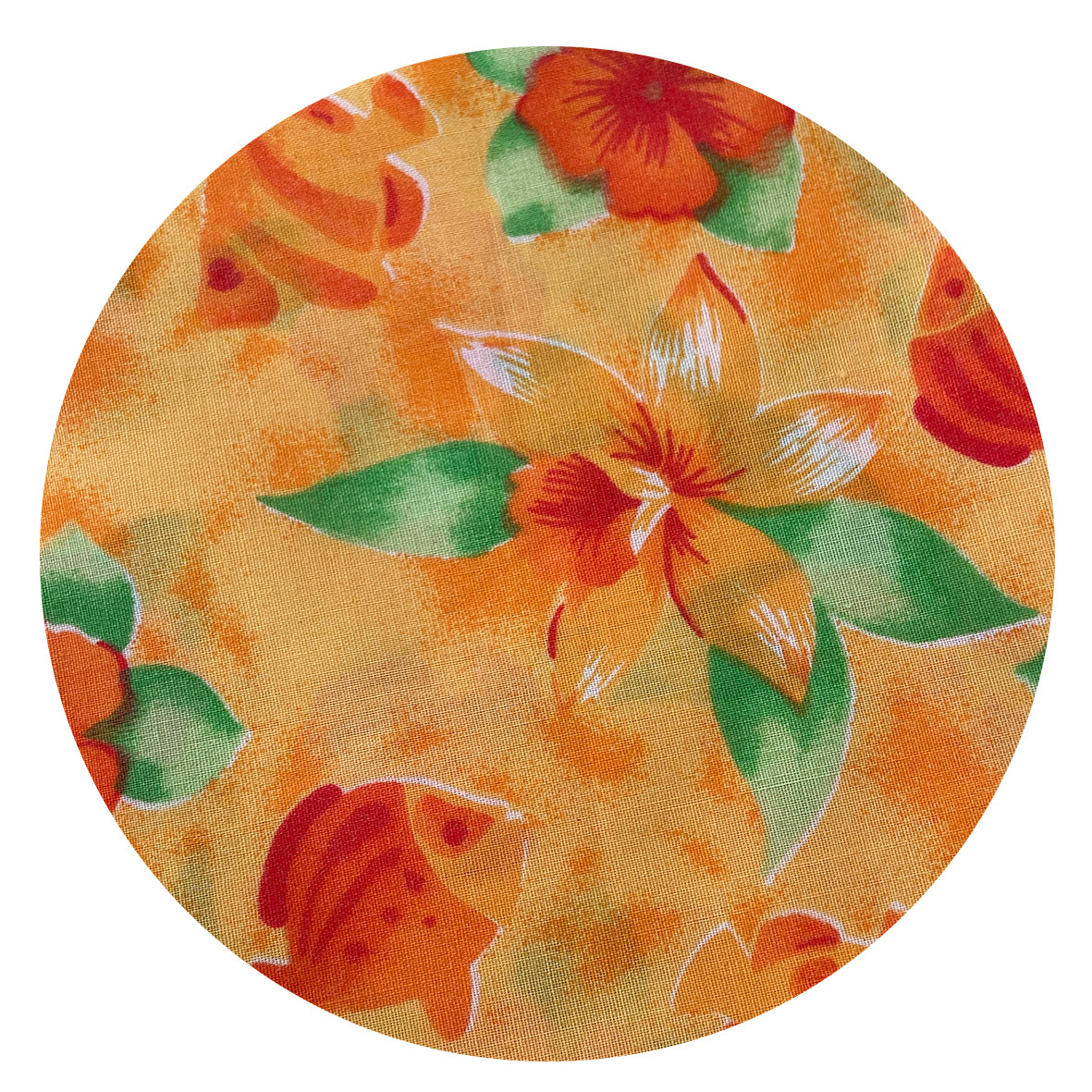 330cms MODERN Poly Apricot Floral Fabric