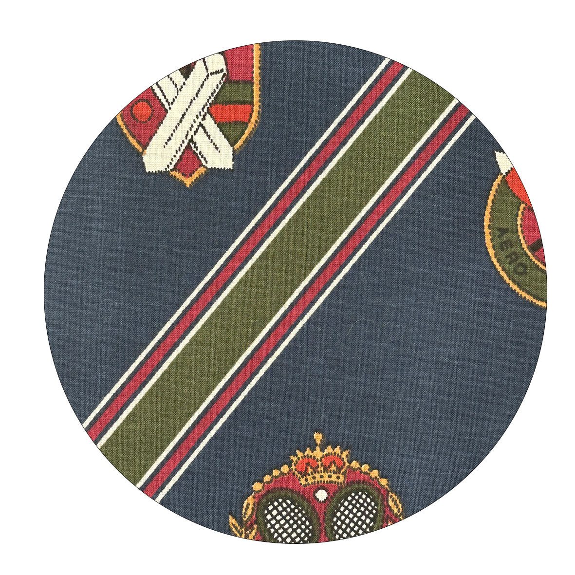 250cms VINTAGE Cricket Club FABRIC Retro