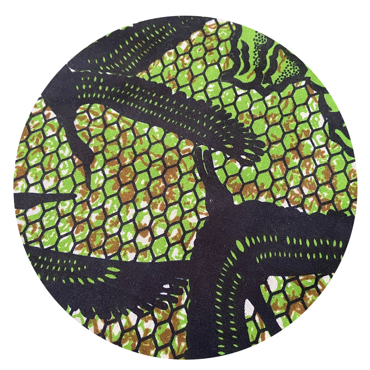 200cms MODERN COOL Green Bird Fabric
