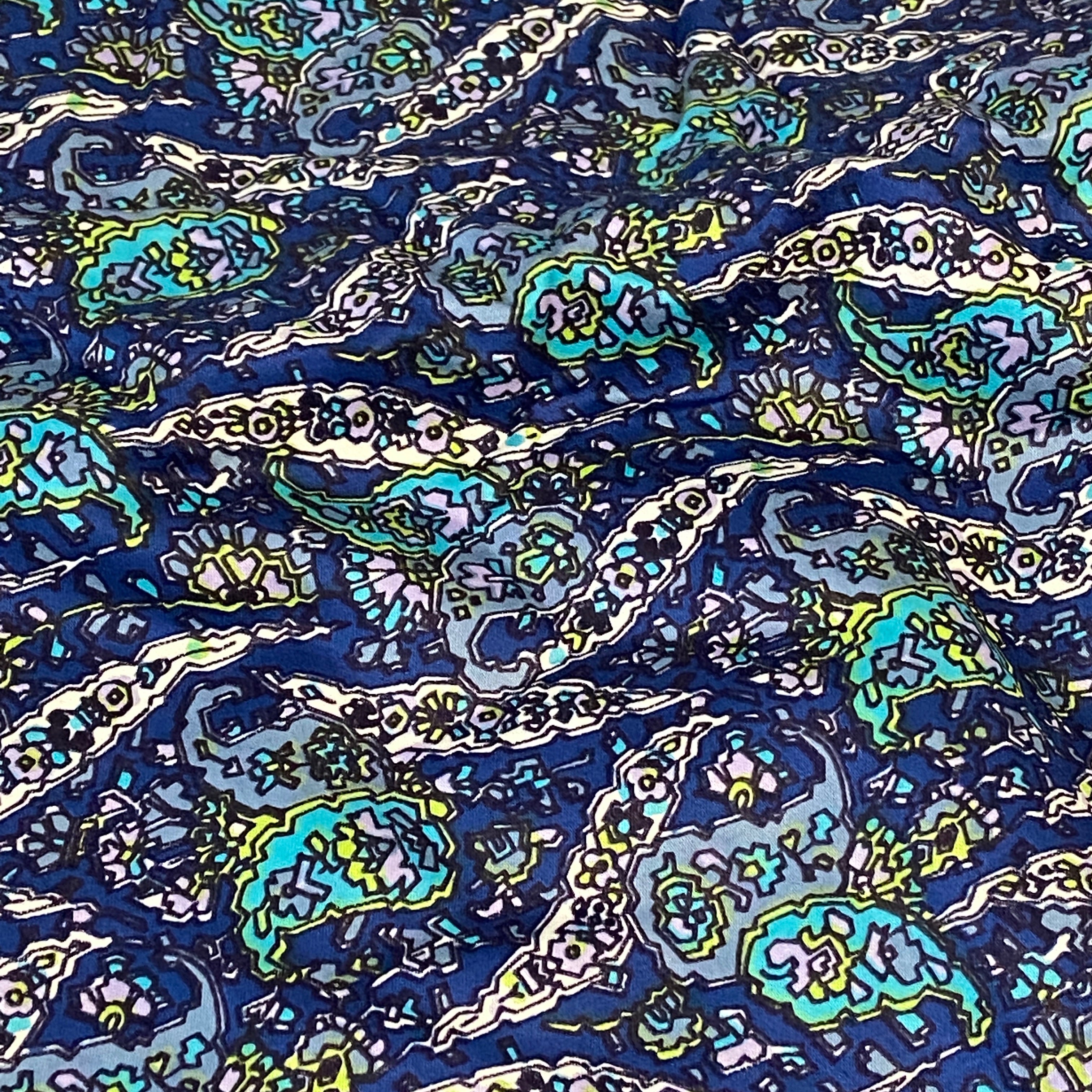 280cms Paisley FABRIC Vintage Retro UNUSED Dress