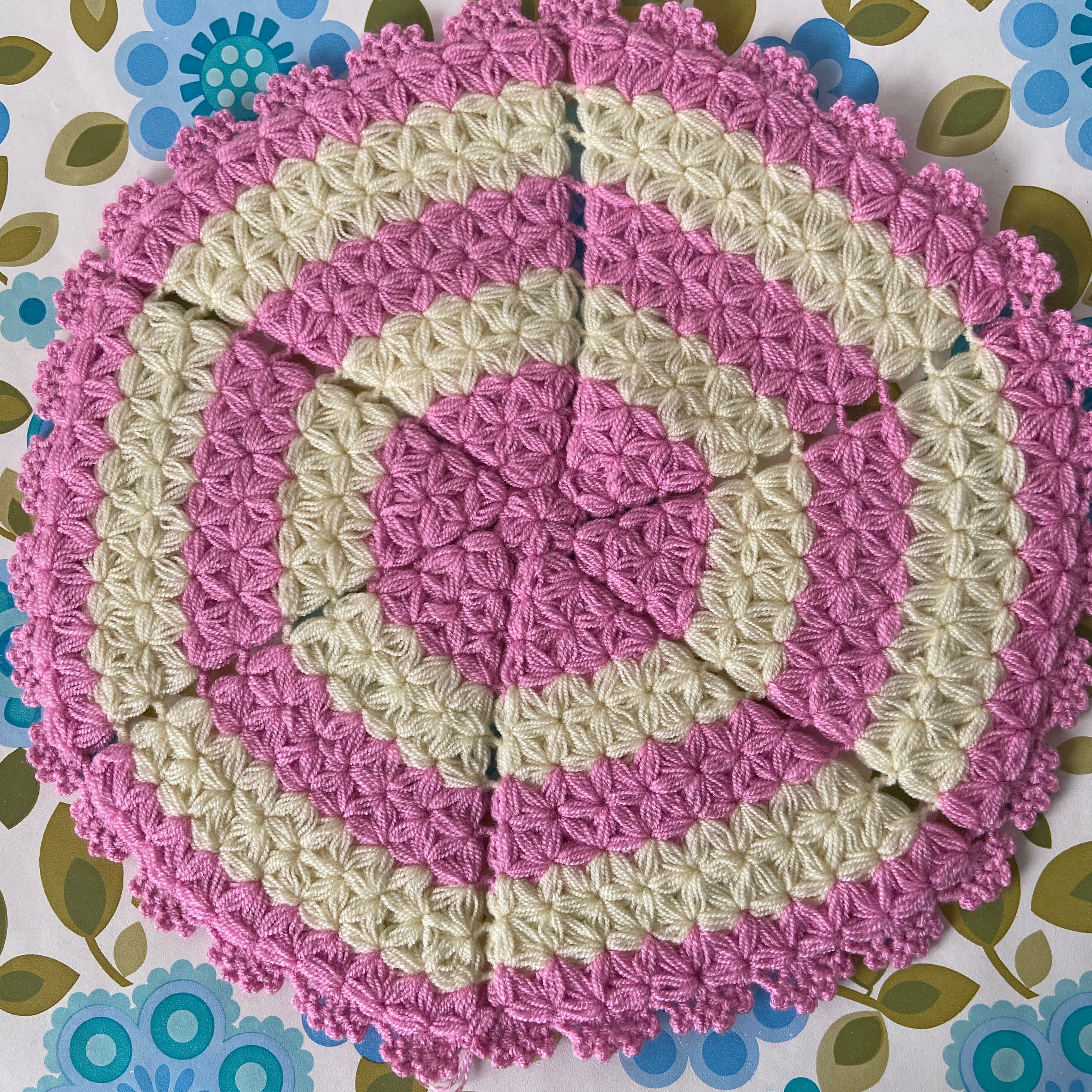 Beautiful Handmade Doily Bright NEW Placemat