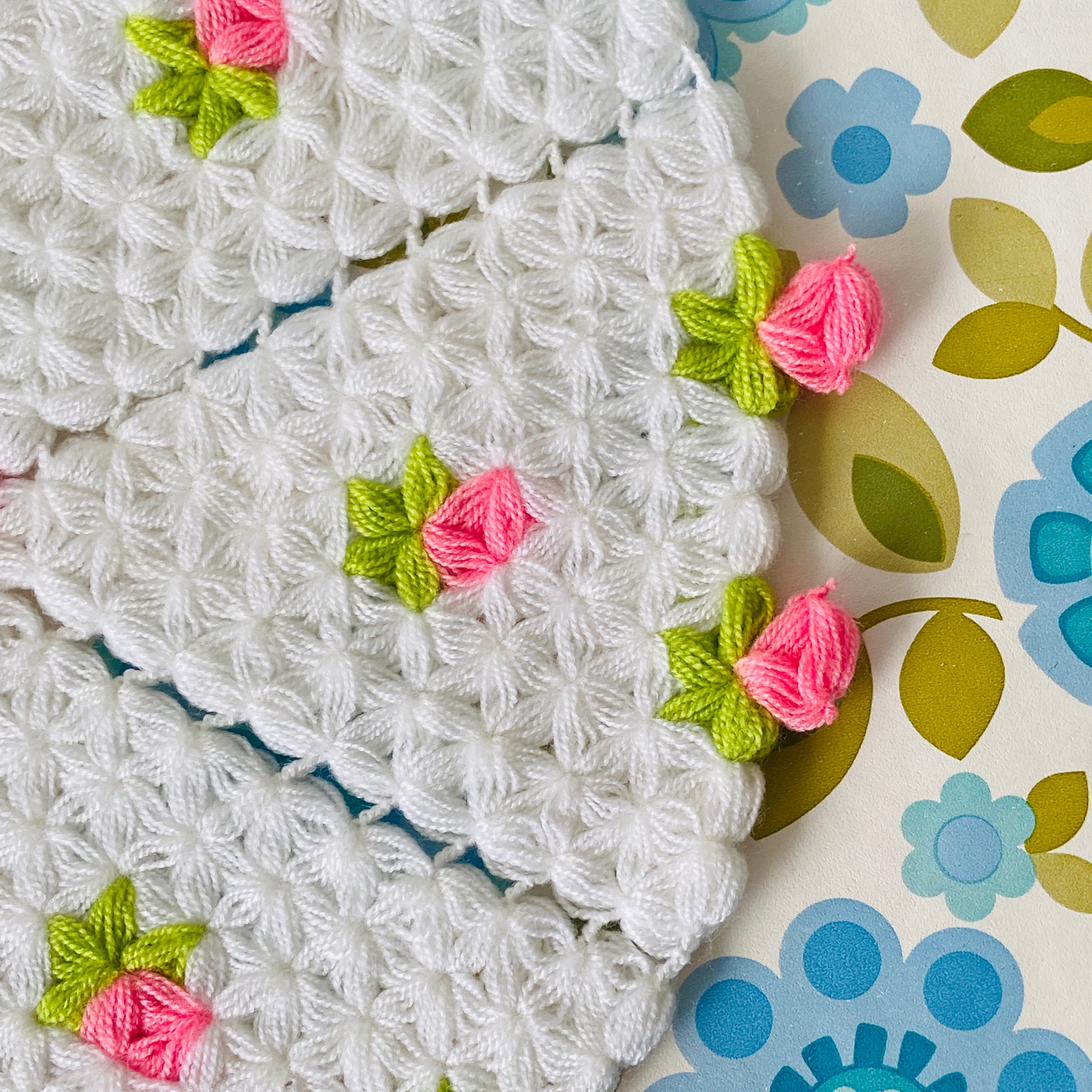 Pink & White Beautiful Handmade Doily Bright NEW