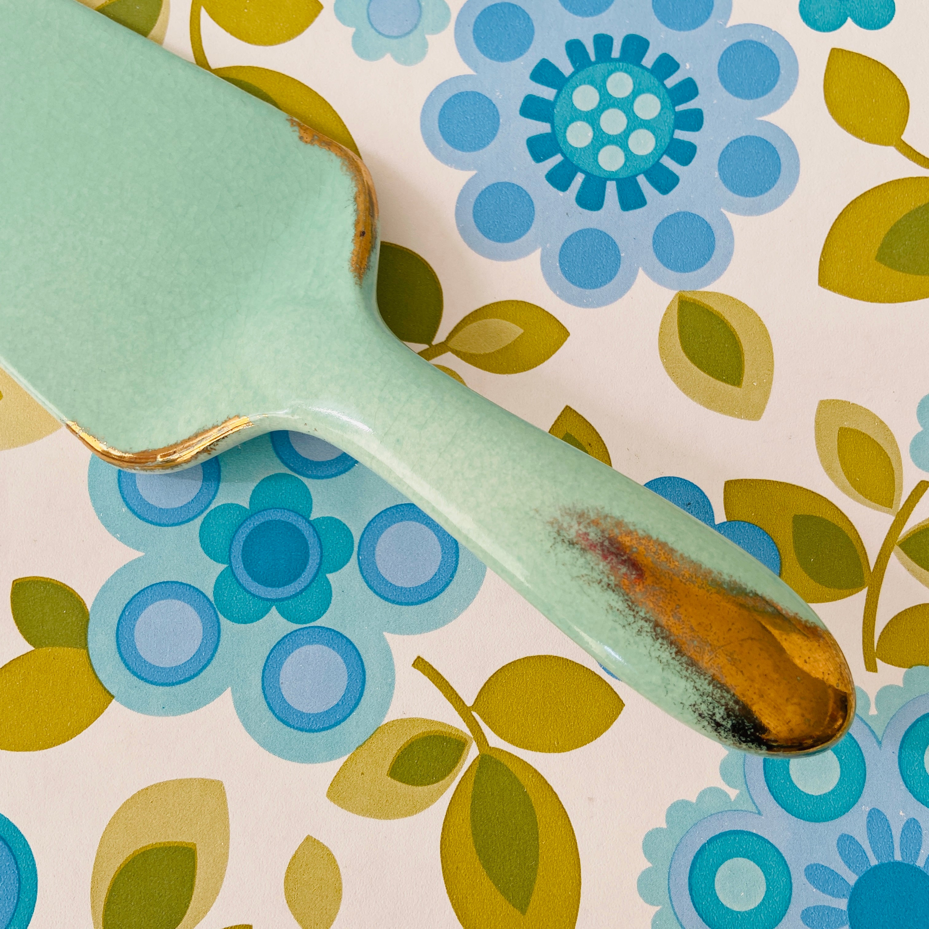 Aynsley & Co Vintage Cake Server LOVE the Colour!