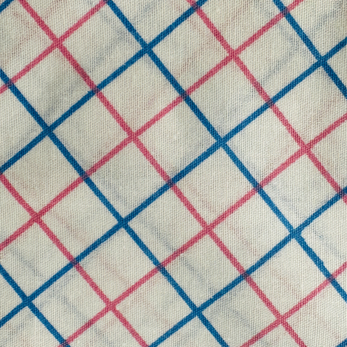 220cms Cute Checked Vintage Fabric