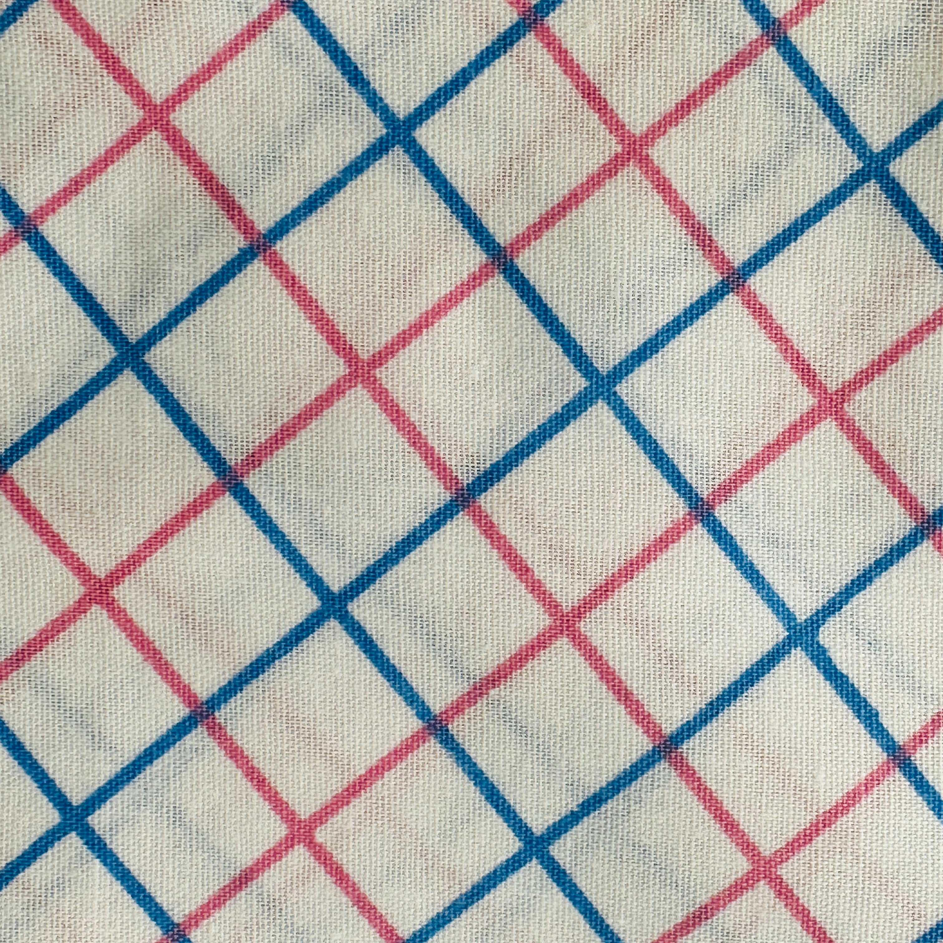 220cms Cute Checked Vintage Fabric