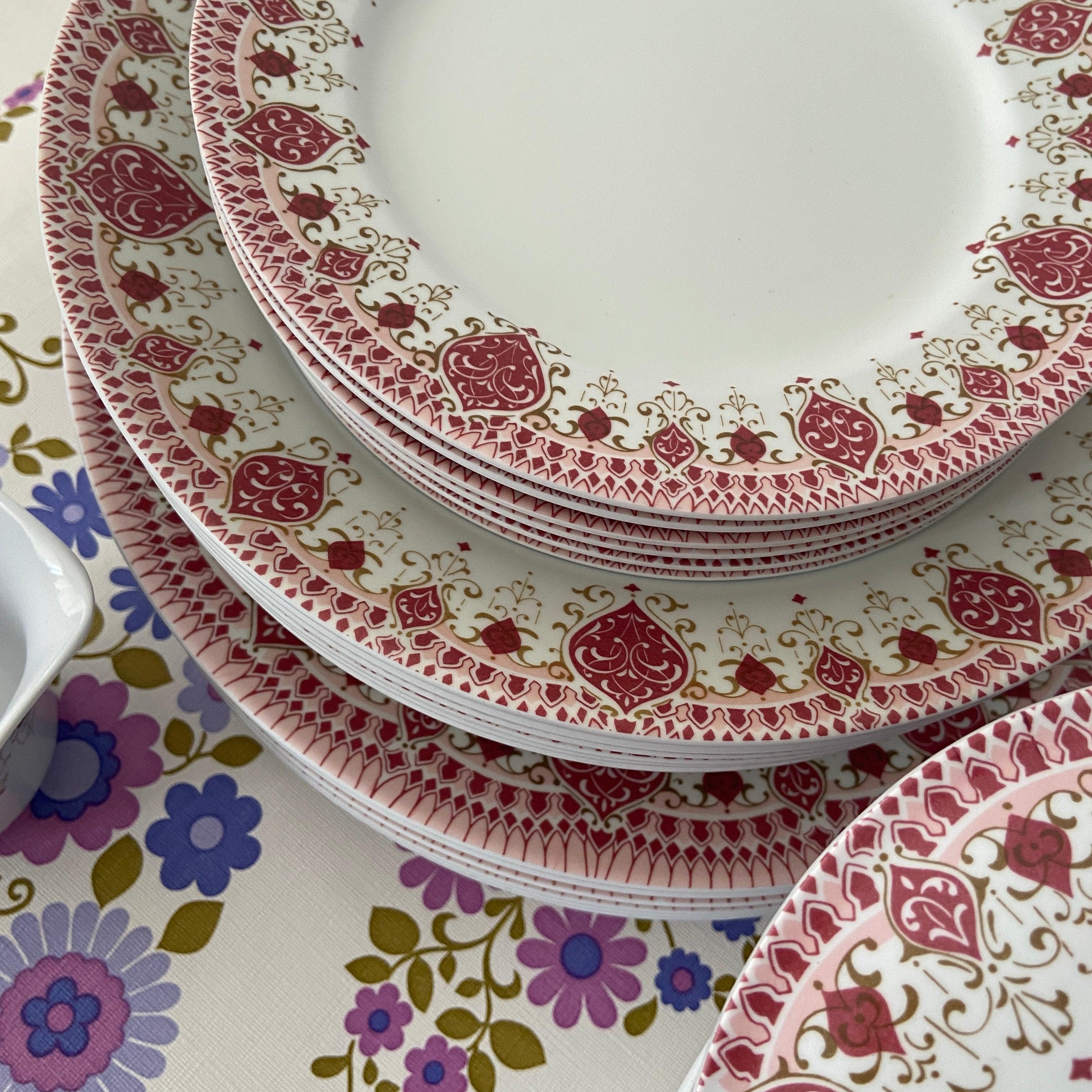 NORITAKE Melamine Dinner Set Camping Caravan FUN Japan