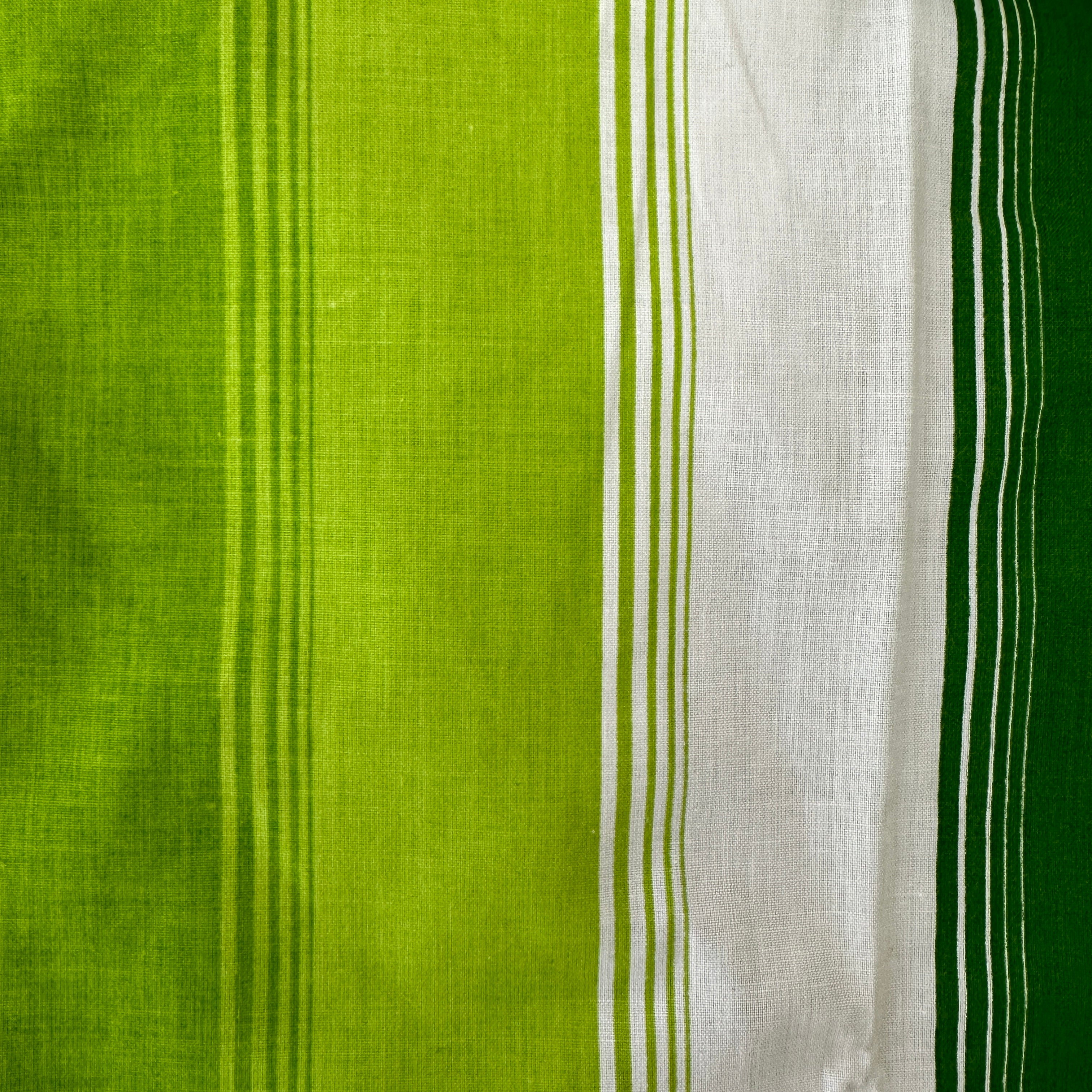 Single BRADMILL Fitted Sheet Retro Green Stripes