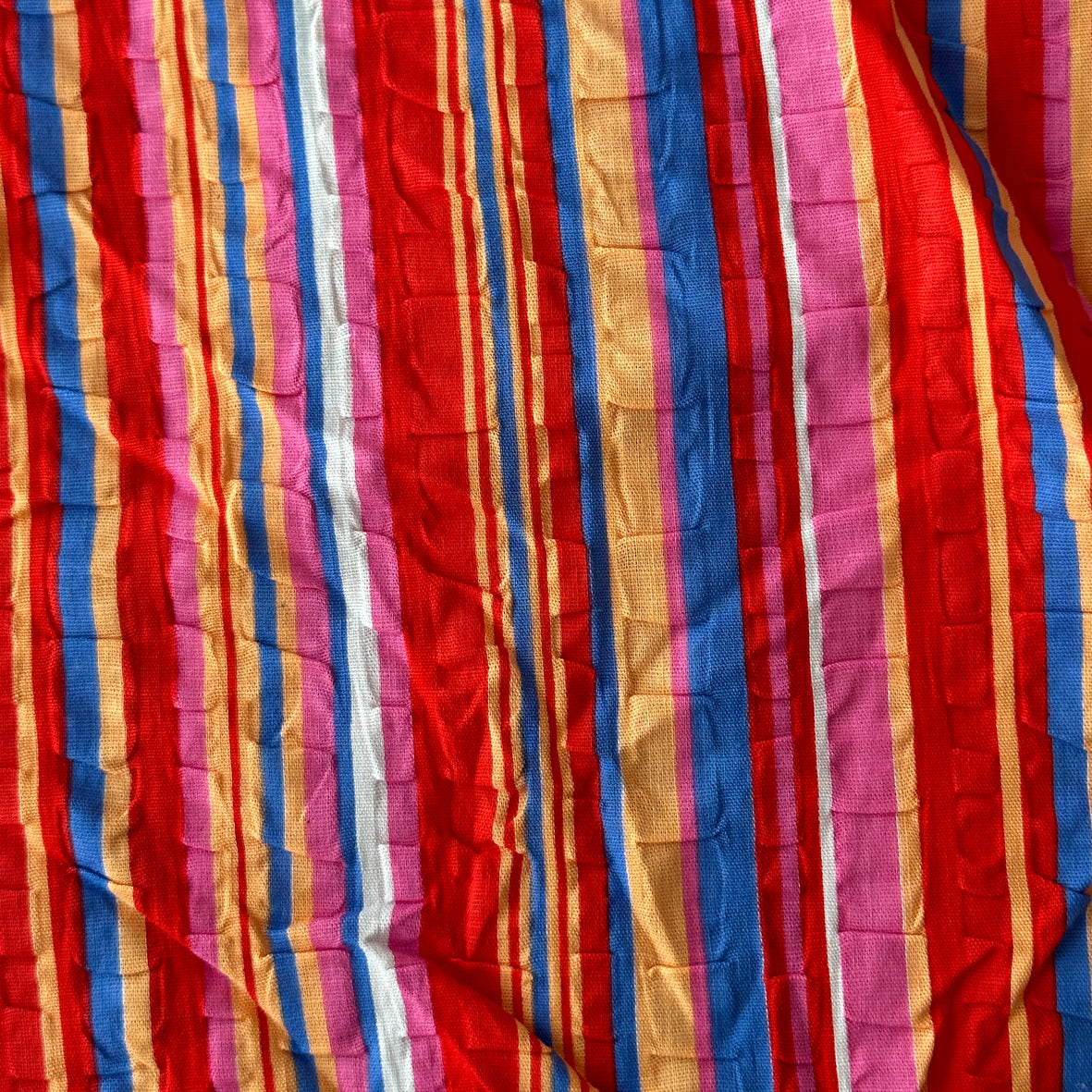 160cms Striped Bright Vintage FABRIC