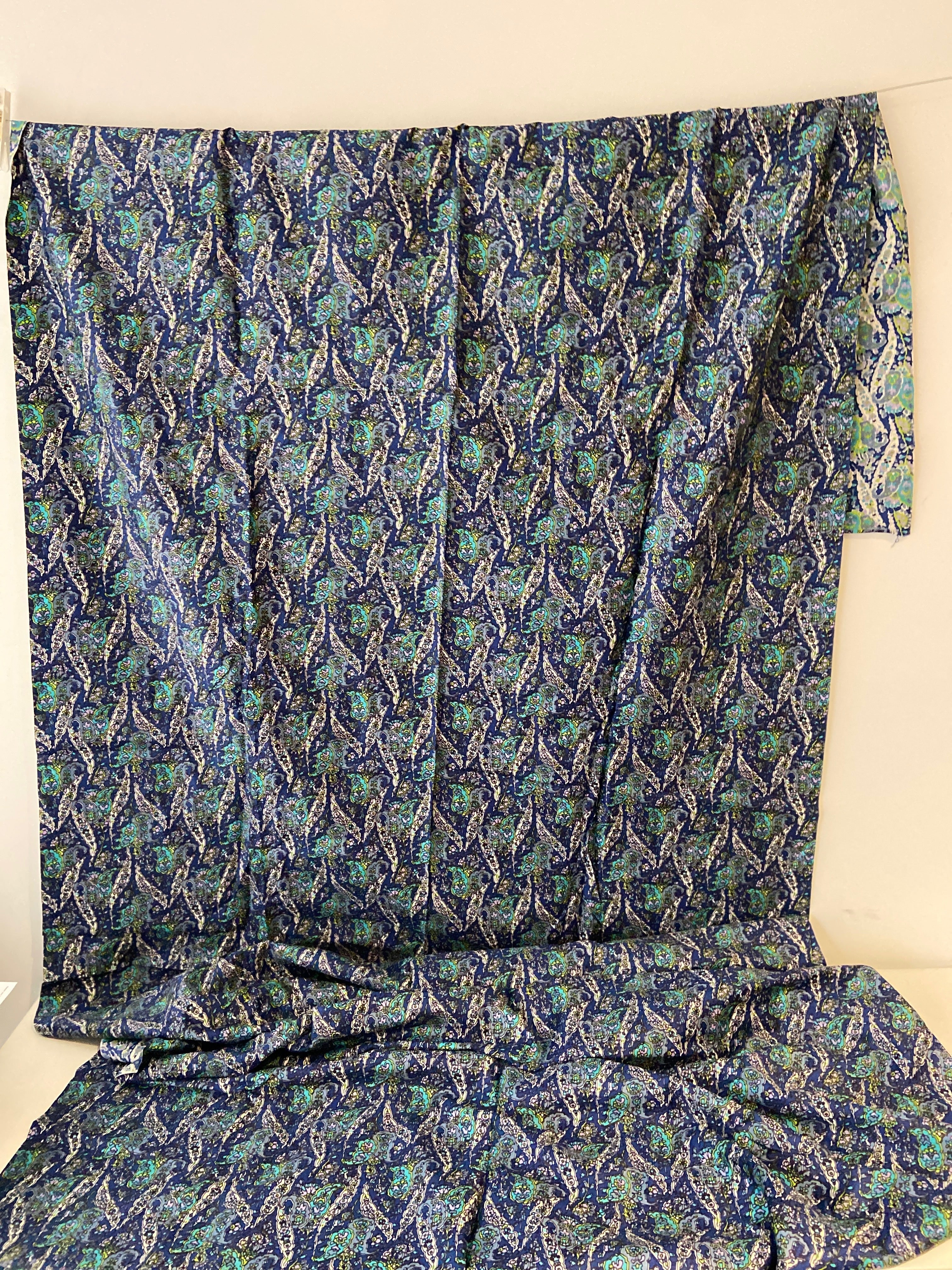 280cms Paisley FABRIC Vintage Retro UNUSED Dress
