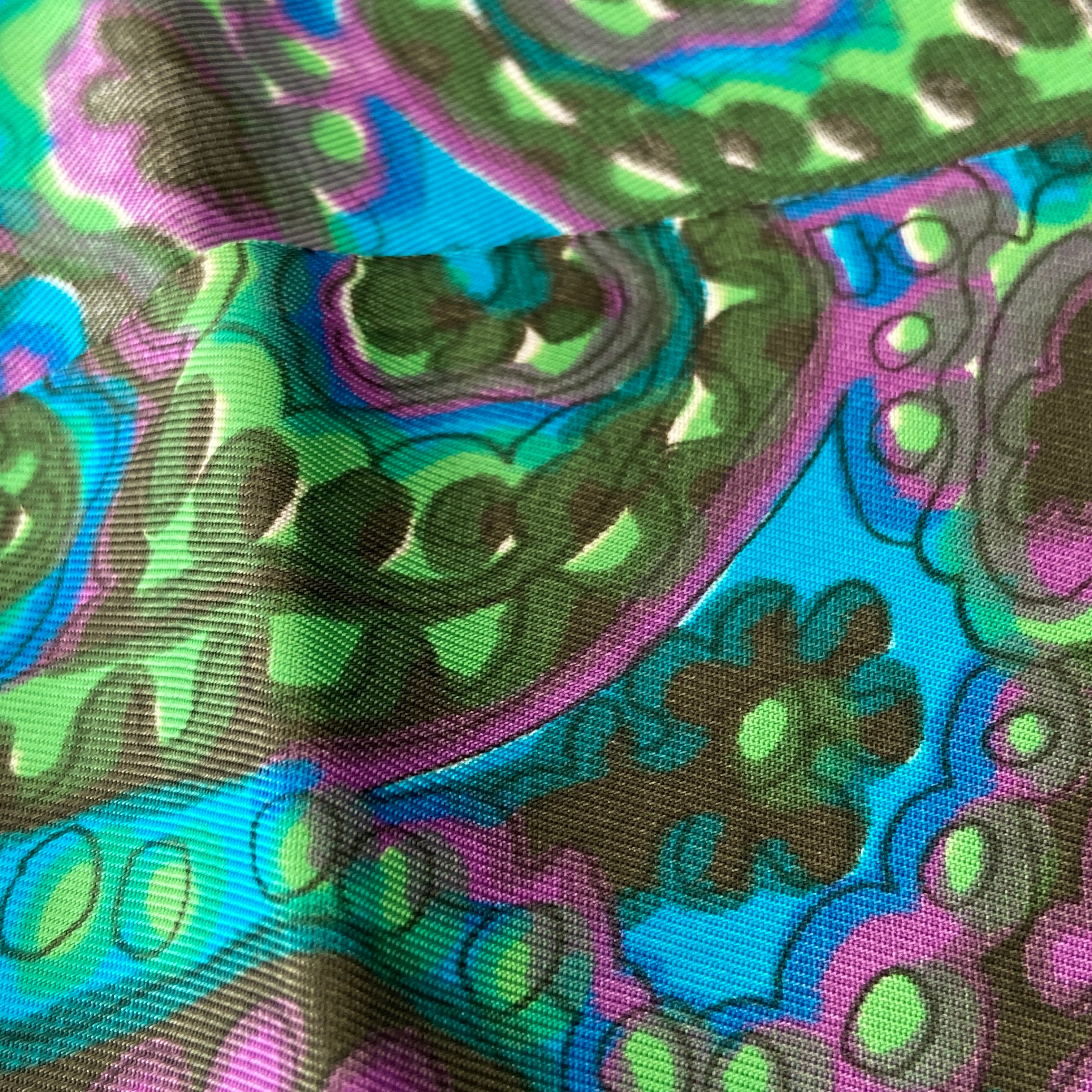 250cms # 1 Vintage Silky Soft Dress Fabric STUNNING