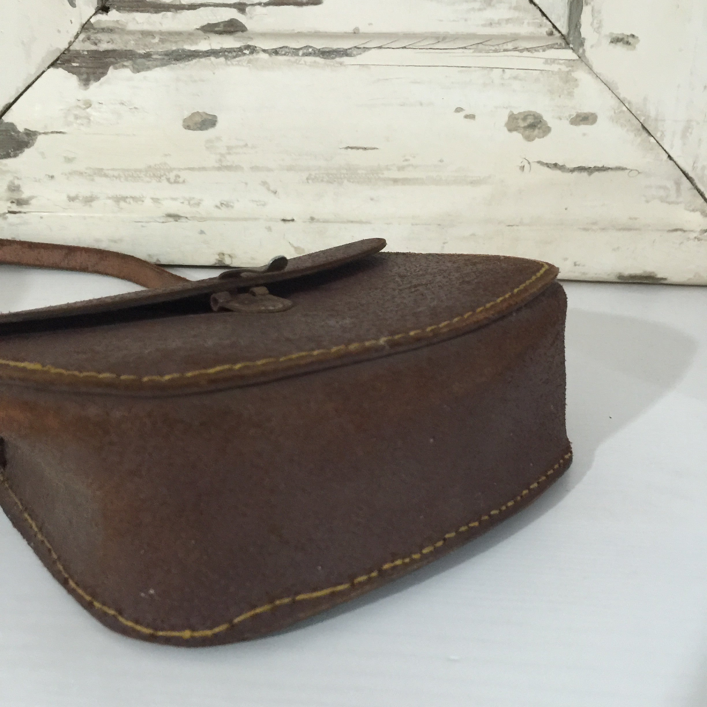 RUSTIC Handbag & Purse VINTAGE Brown Cross BODY BOHO HIPPY Country