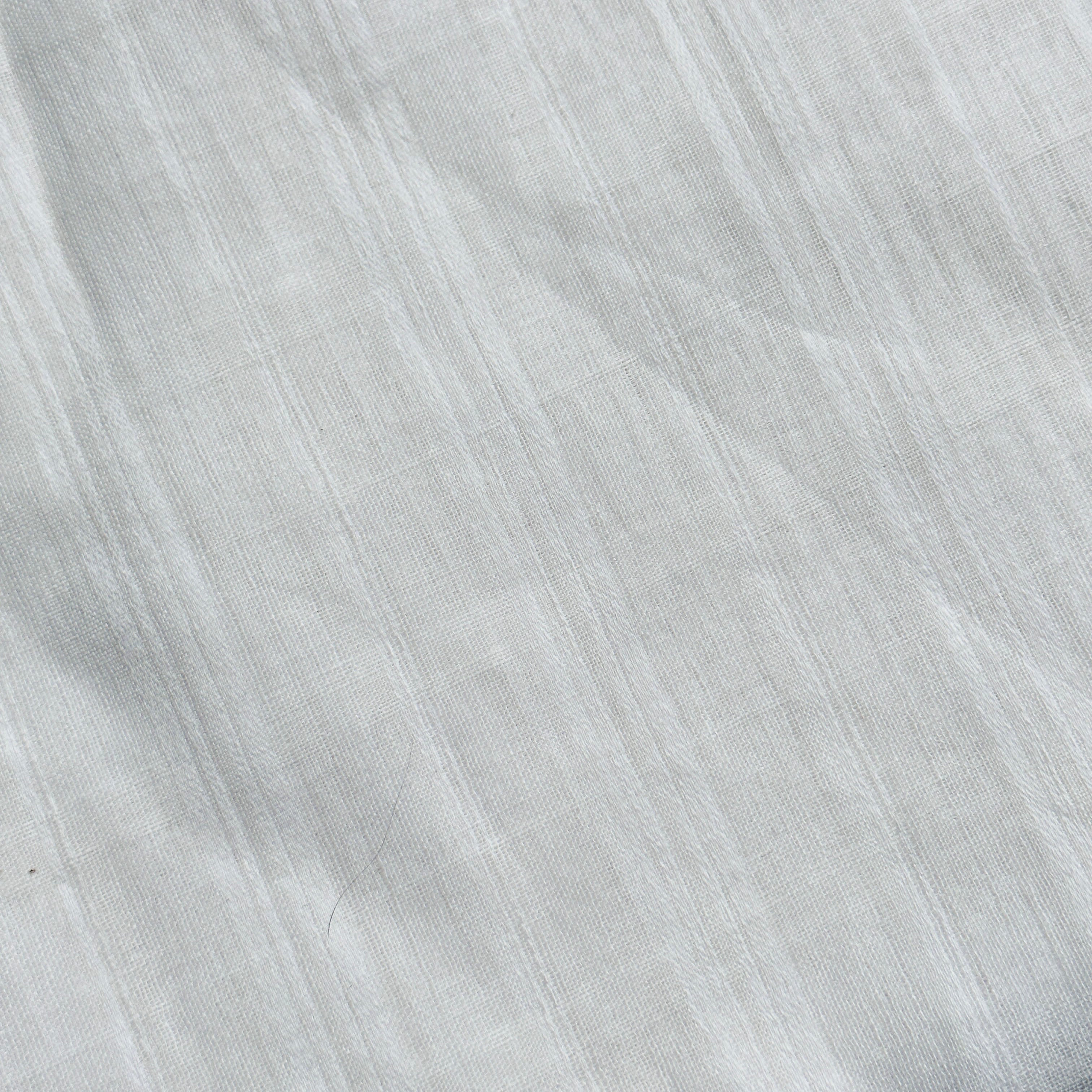 225cms White Sheer Striped Fabric