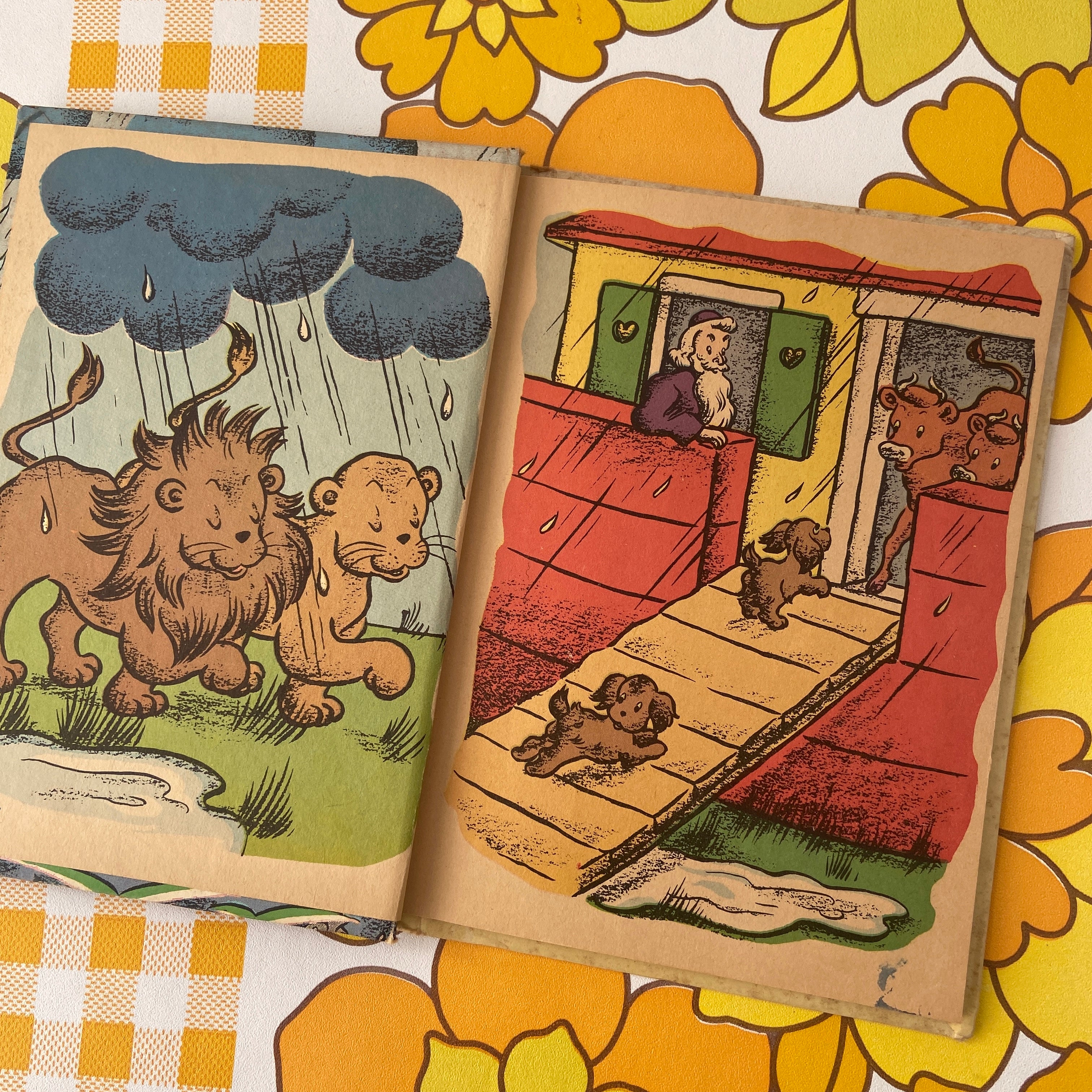 NOAHS Ark Vintage Book McNally Junior Elf Book