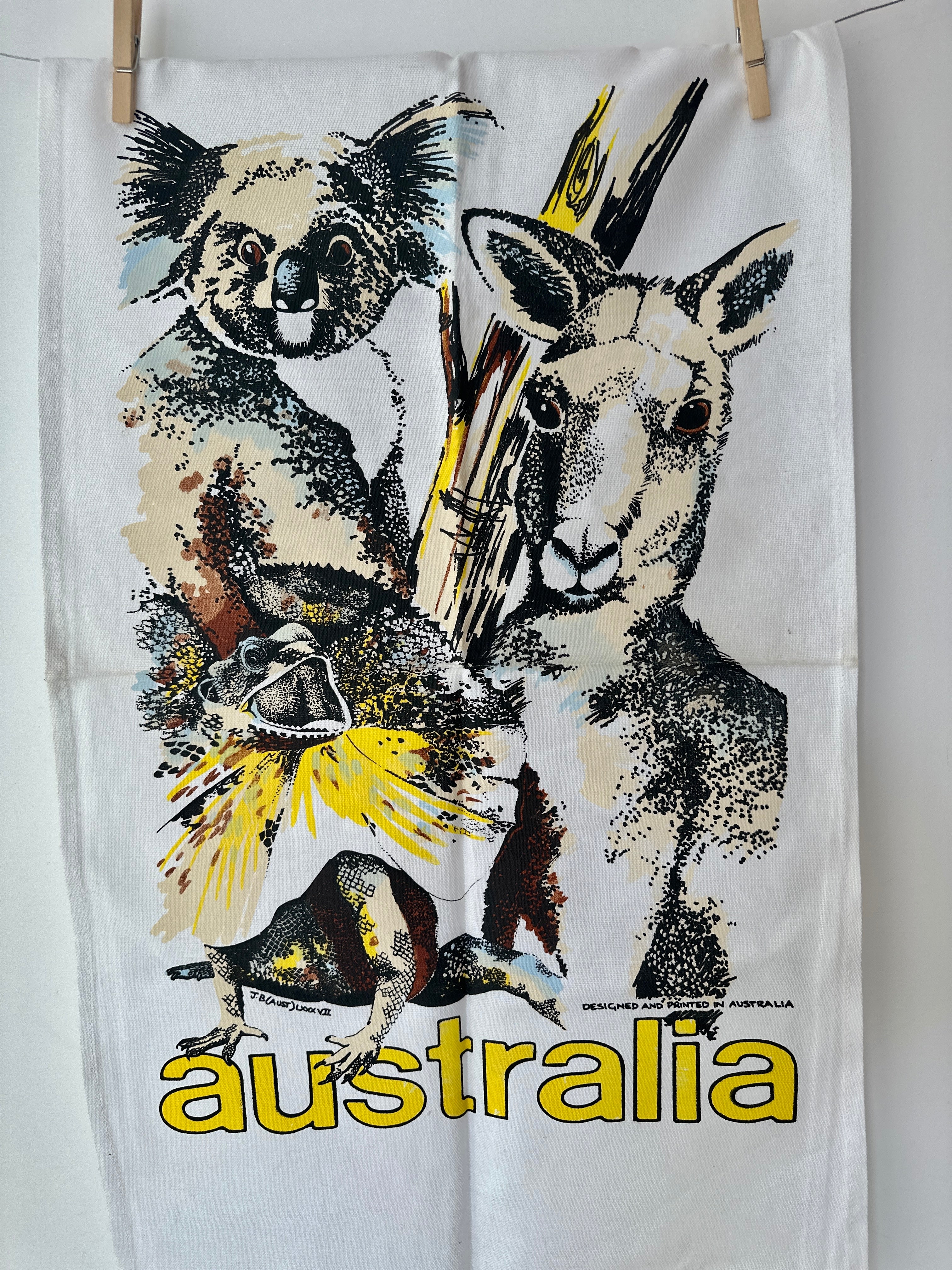 AUSTRALIA Vintage Koala Tea Towel