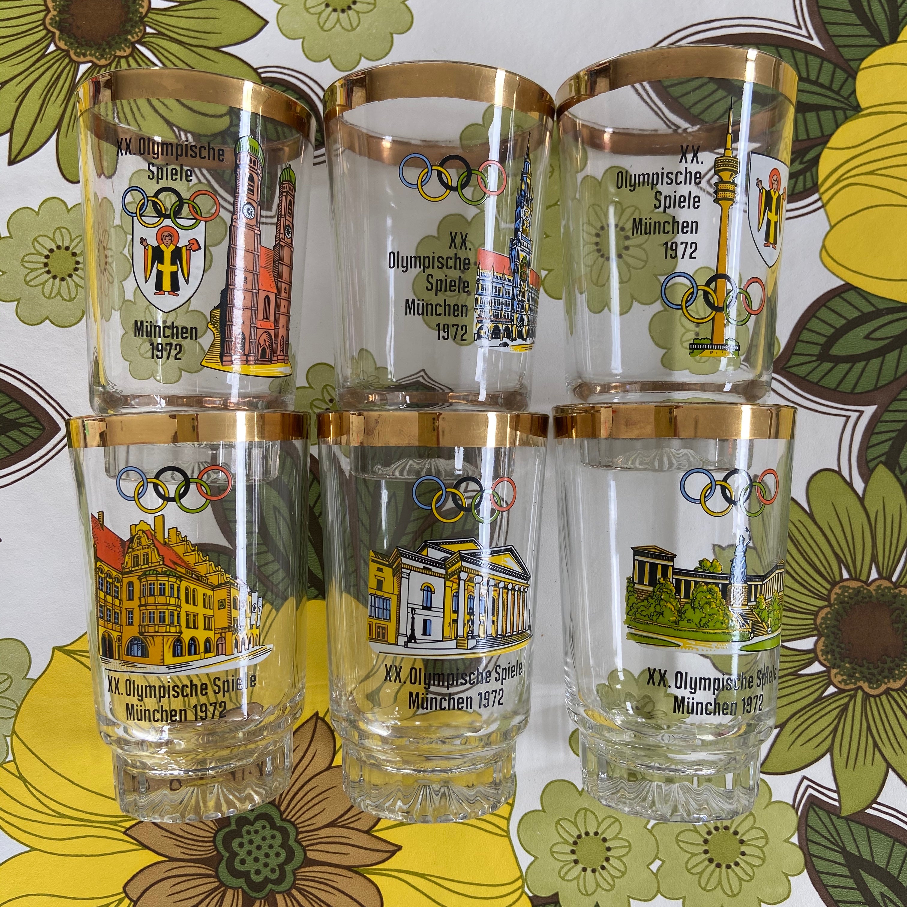 1972 OLYMPICS Olympische Spiele Munchen Set of SIX Collectable Souvenirs