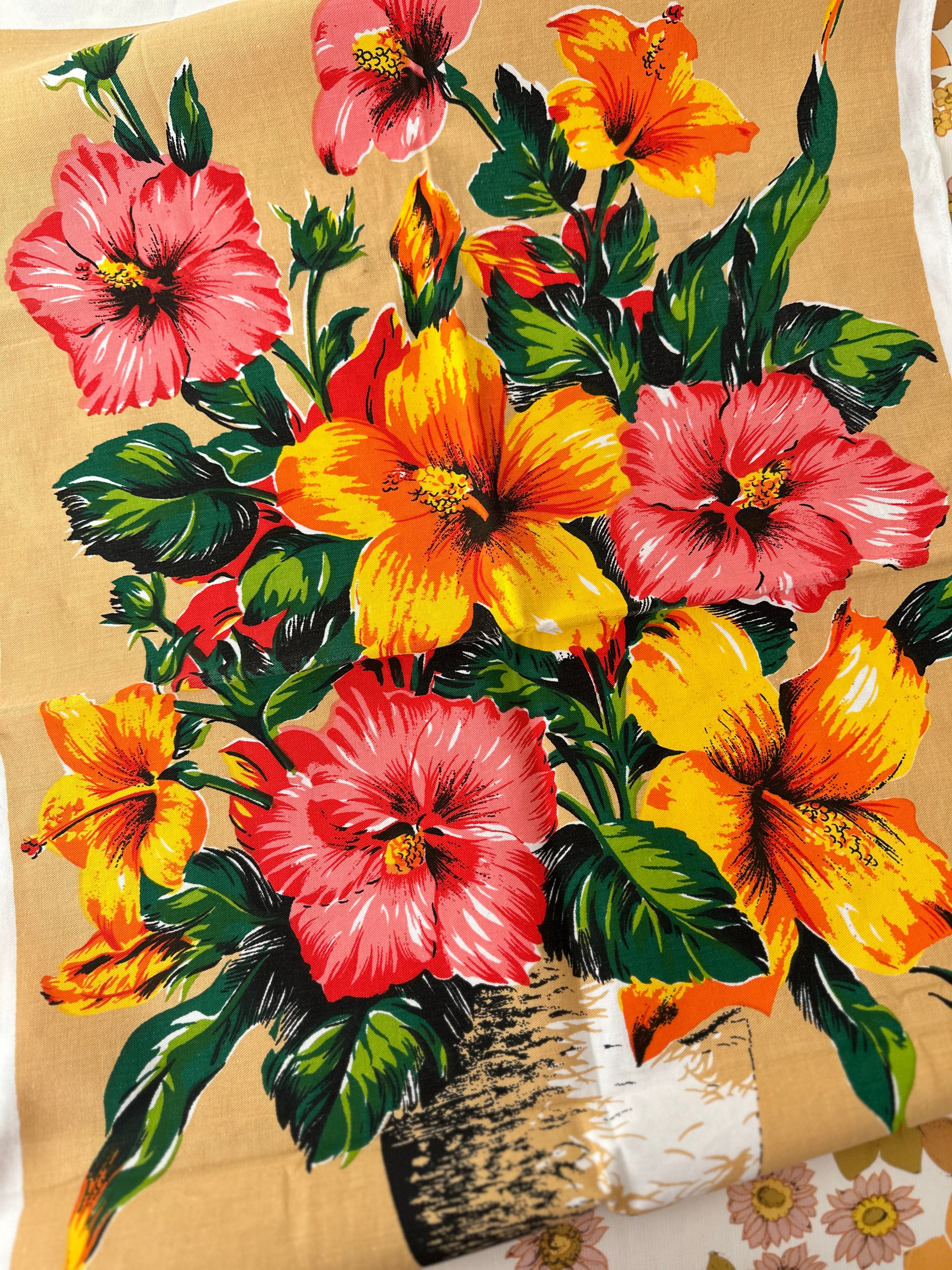 Beautiful Vintage Roses Tea Towel Pretty