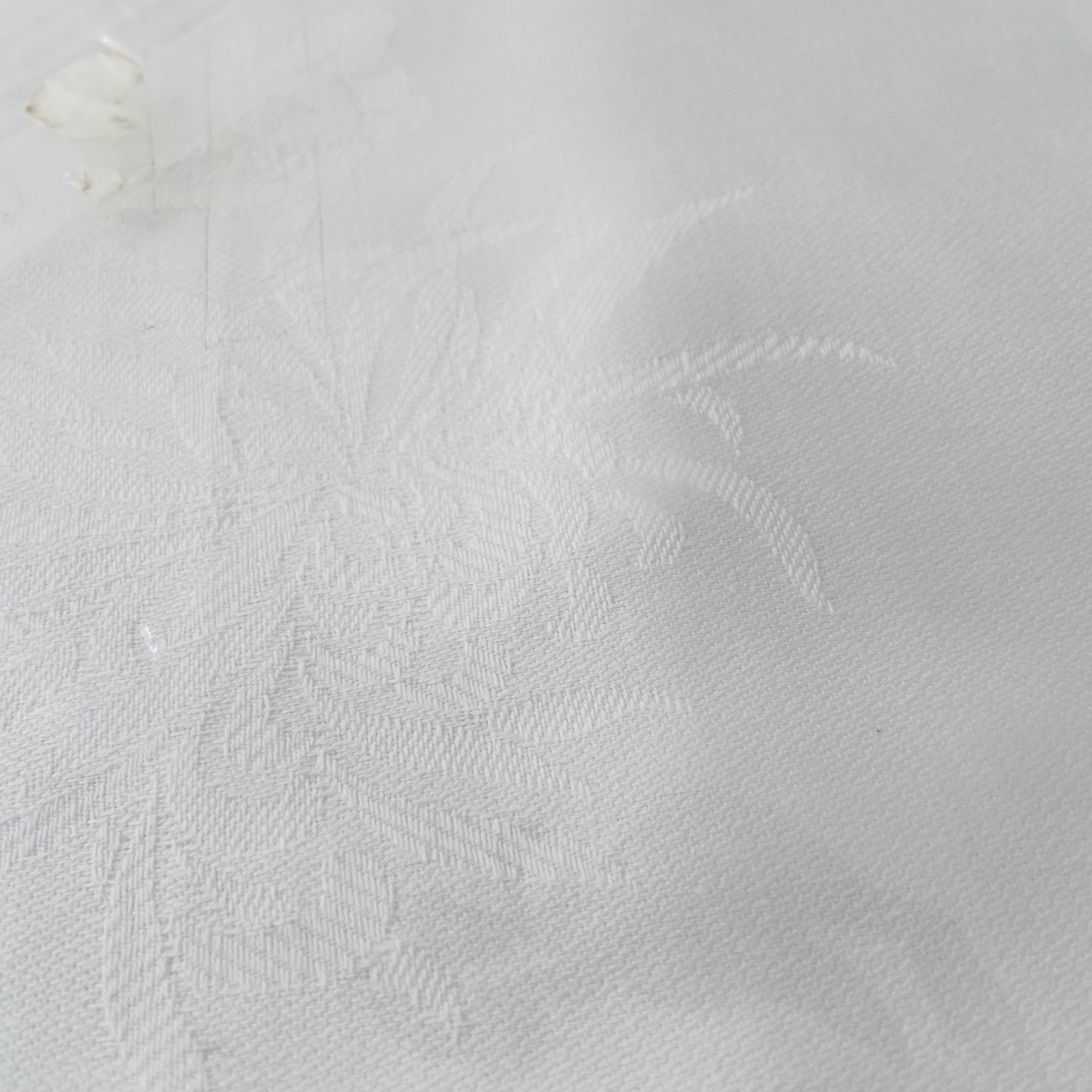 ALL COTTON Unused Damask Table Cloth 178cms ROUND Marisa