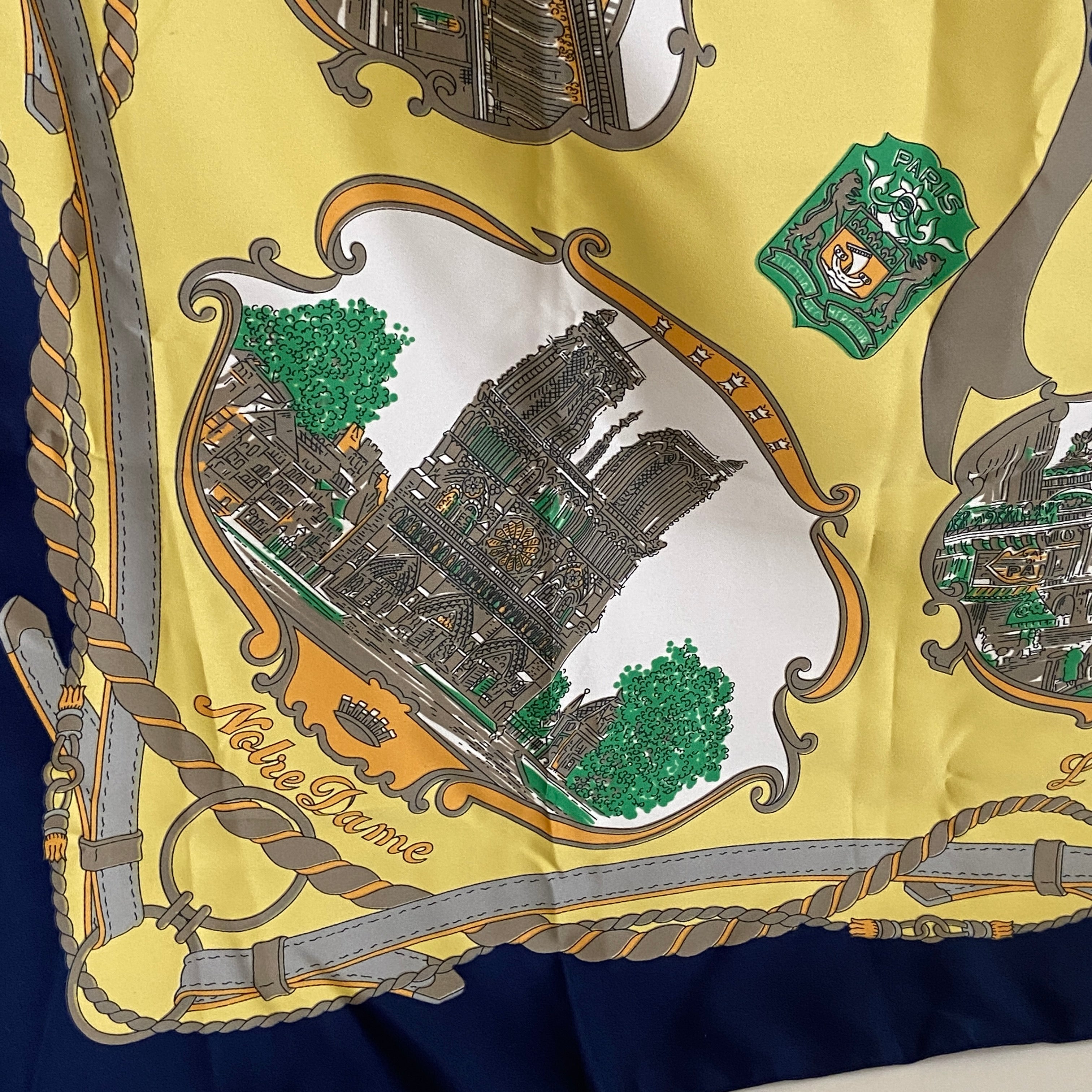 Vintage Boxed SCARF Paris FASHION SOUVENIR