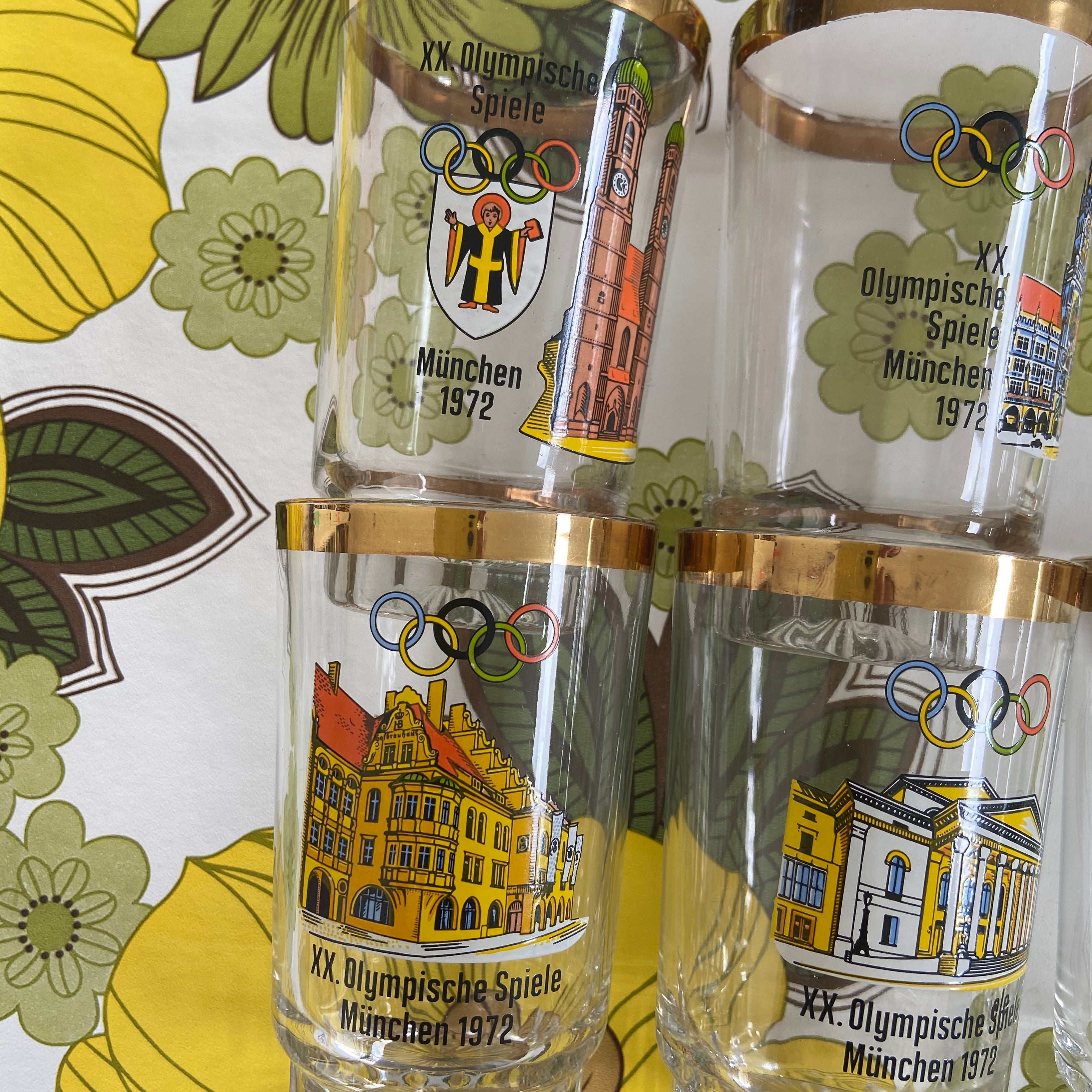 1972 OLYMPICS Olympische Spiele Munchen Set of SIX Collectable Souvenirs