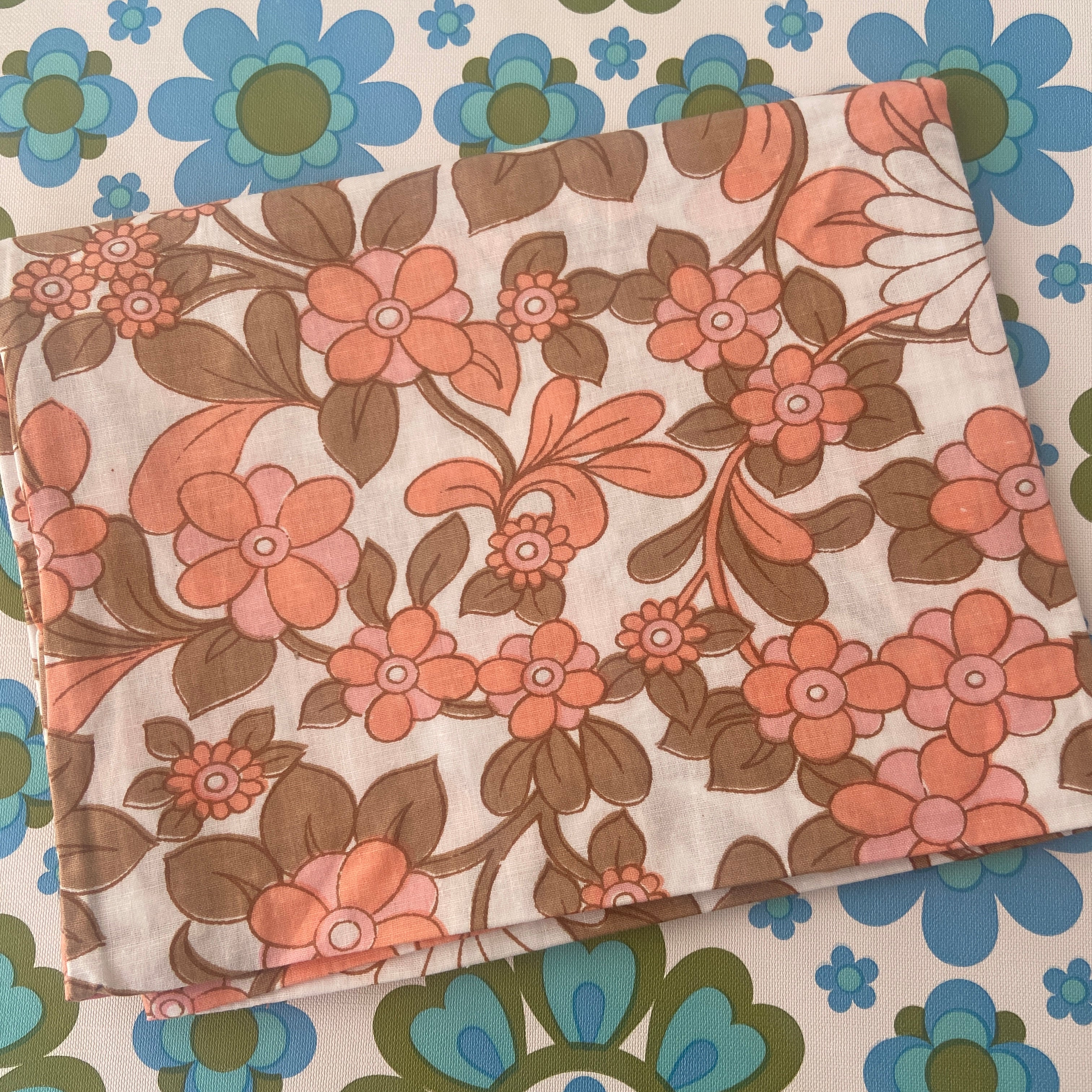 UNUSED Cotton Retro Pillow Case