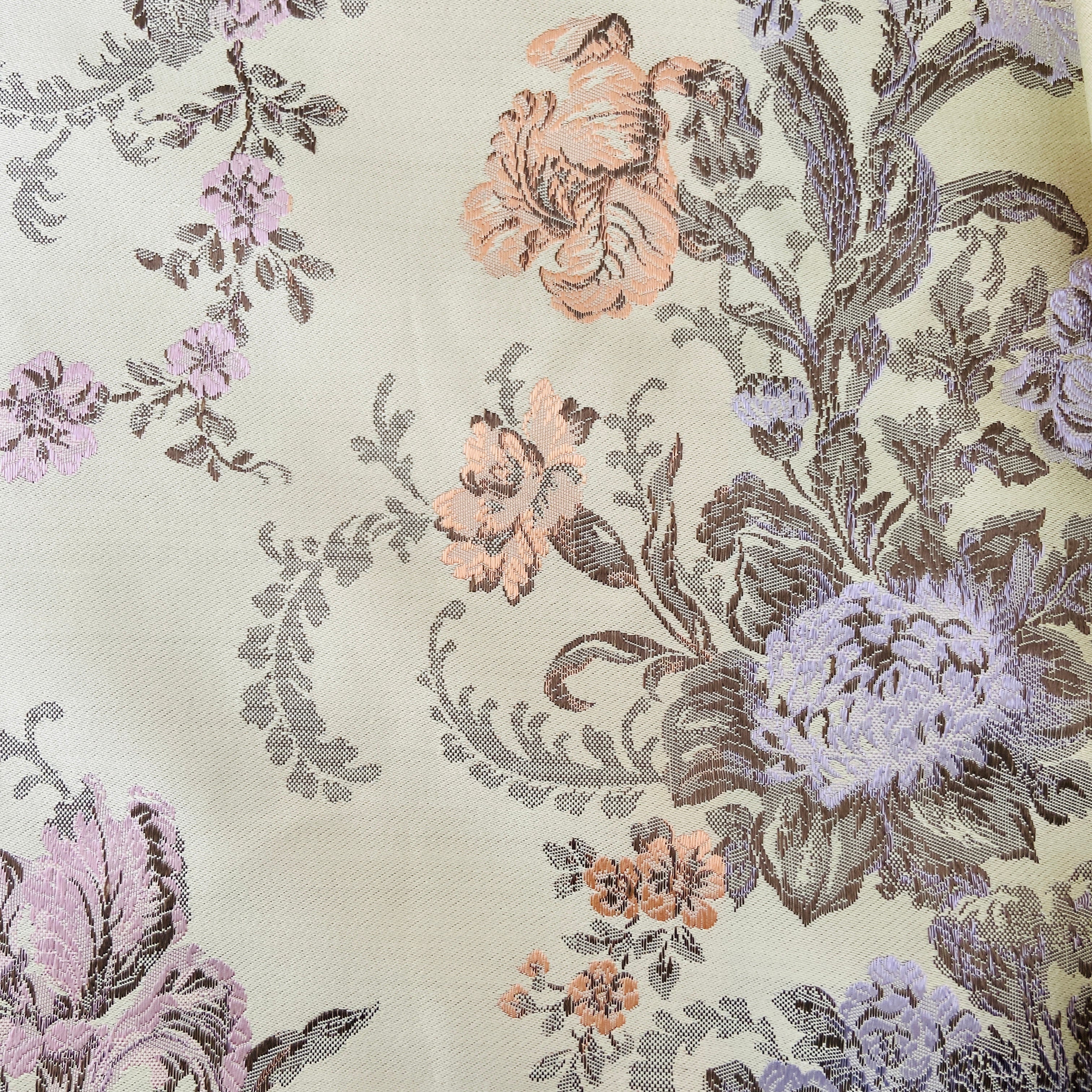 7 Metres HUGE Vintage Brocade FABRIC Upholstery