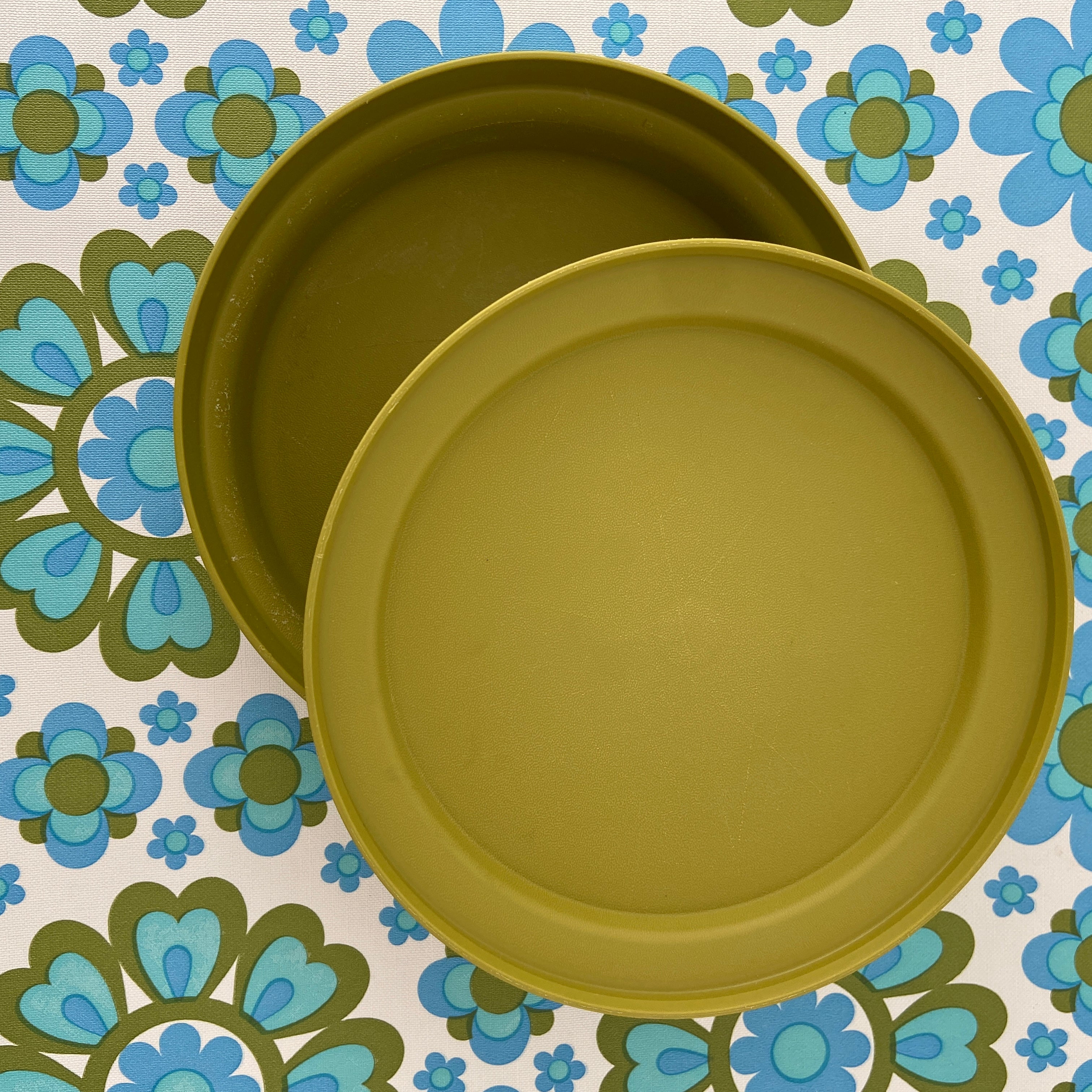 Tupperware GREEN Retro Kitchen Storage Container x 1