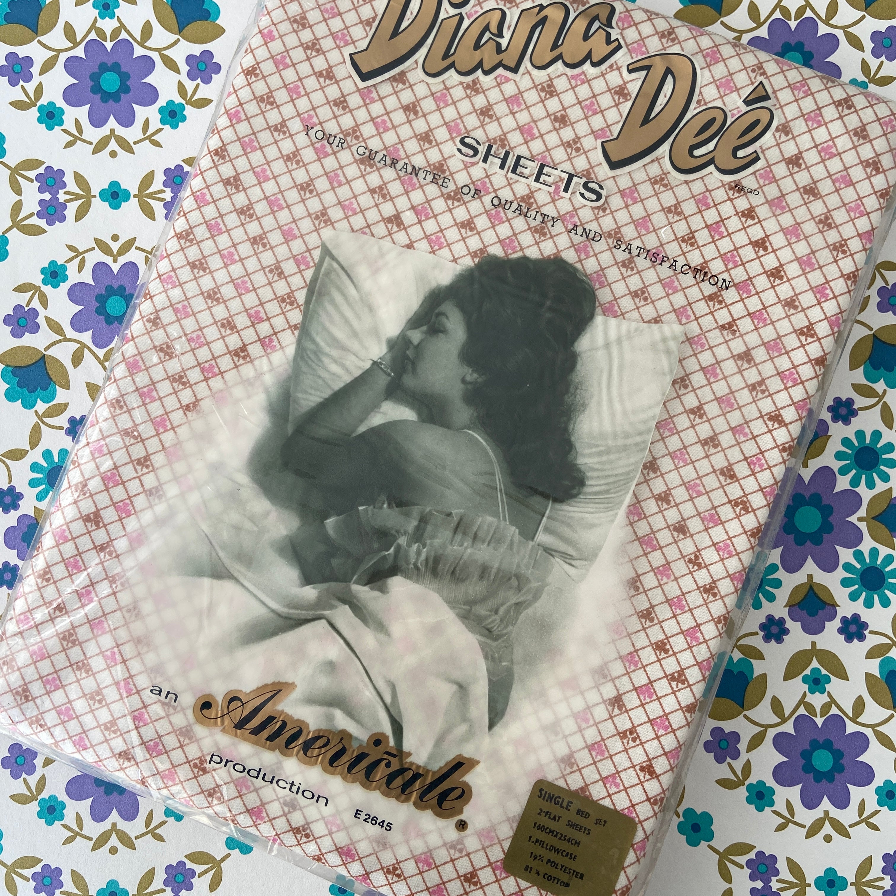 UNUSED Old New STOCK Vintage All Cotton Sheet FABRIC x 1