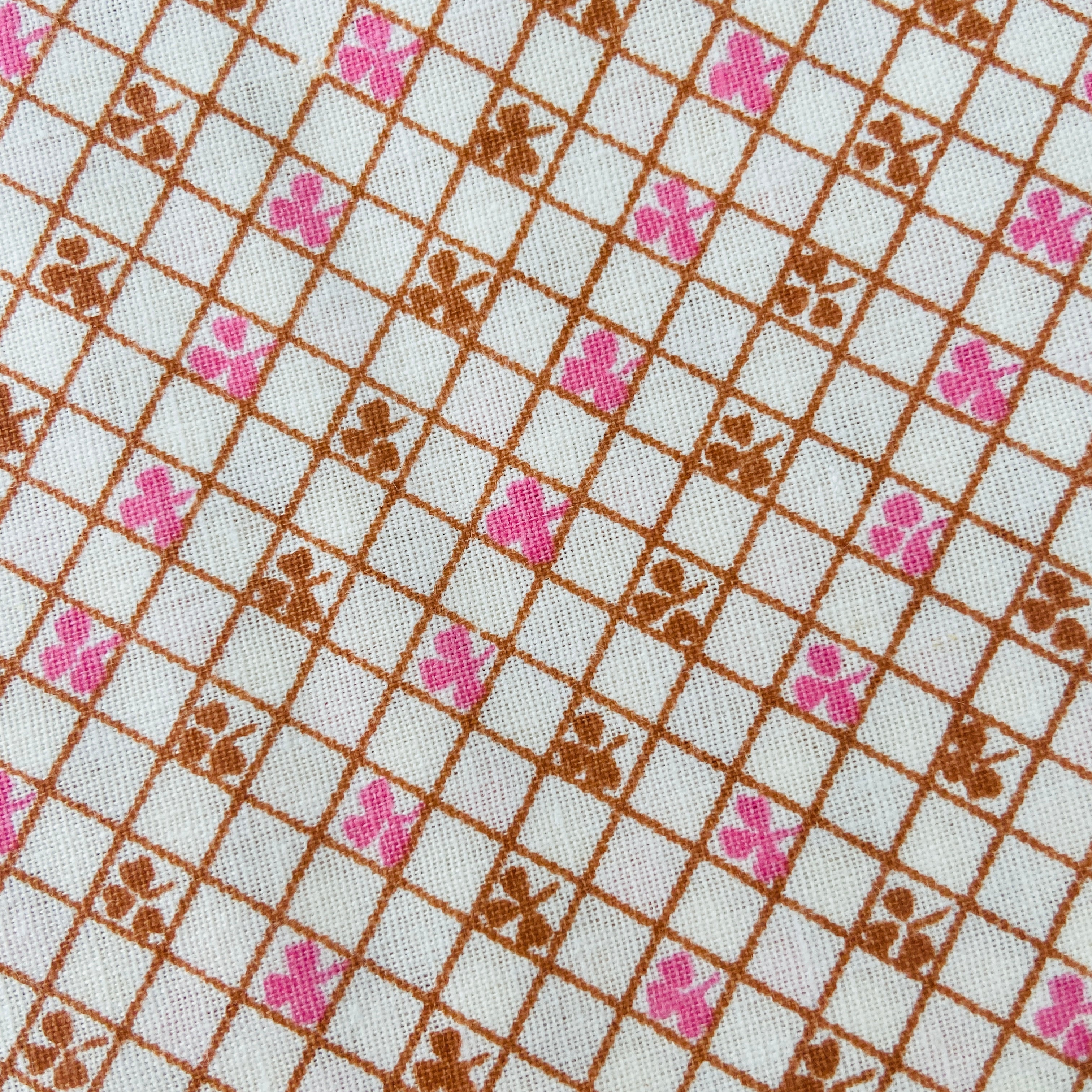 UNUSED Old New STOCK Vintage All Cotton Sheet FABRIC x 1