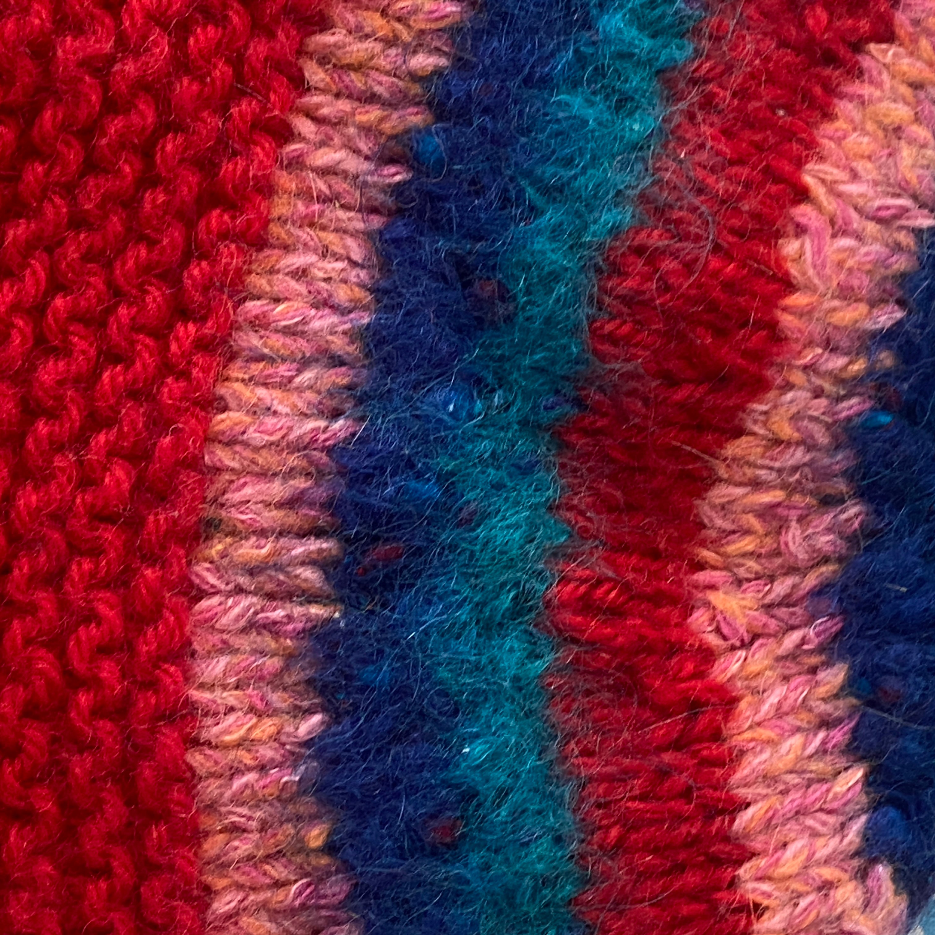 Small to Medium Size Handmade Beanie UNWORN Red