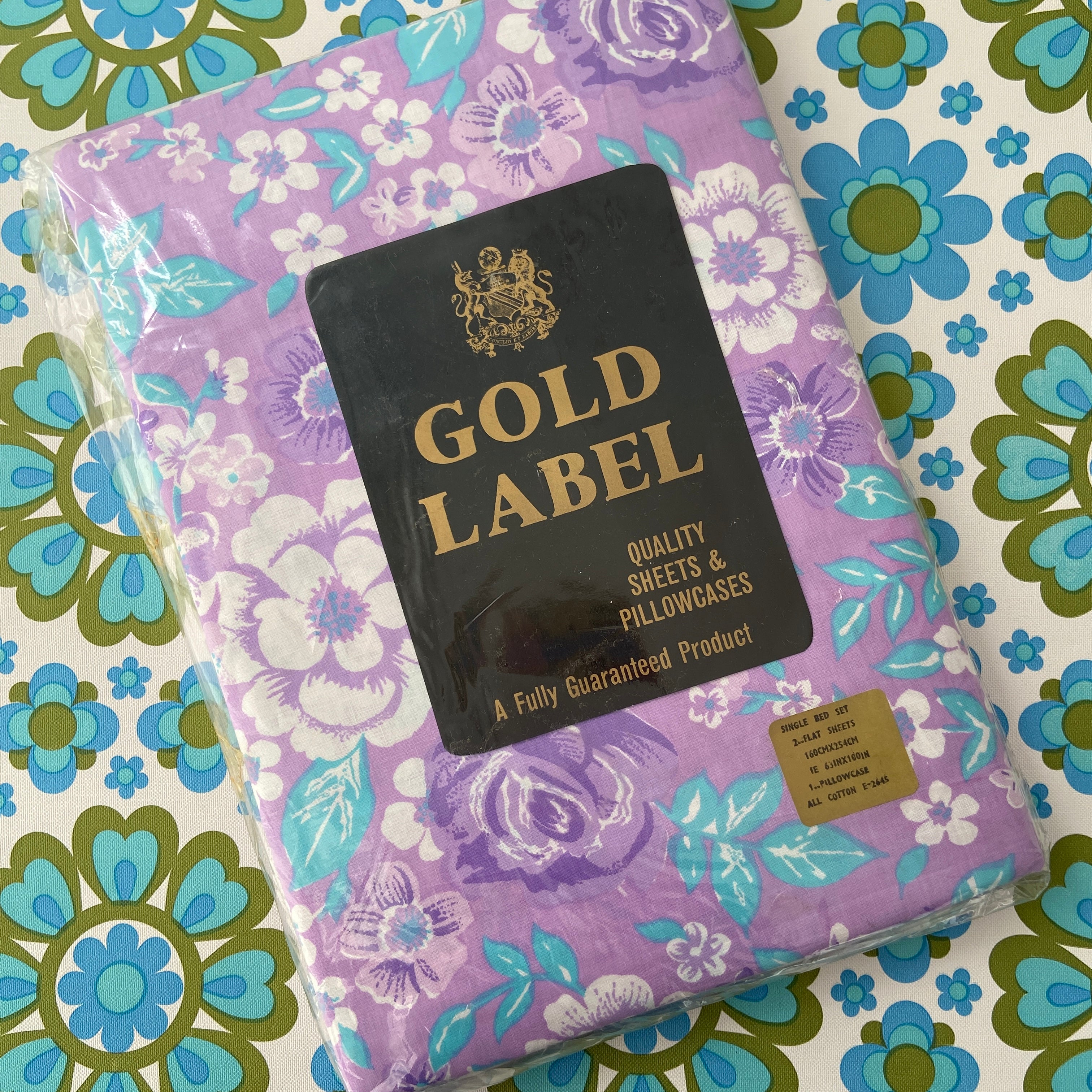 ALL Cotton Sheet Set 2 Flat Sheets & Pillow Case