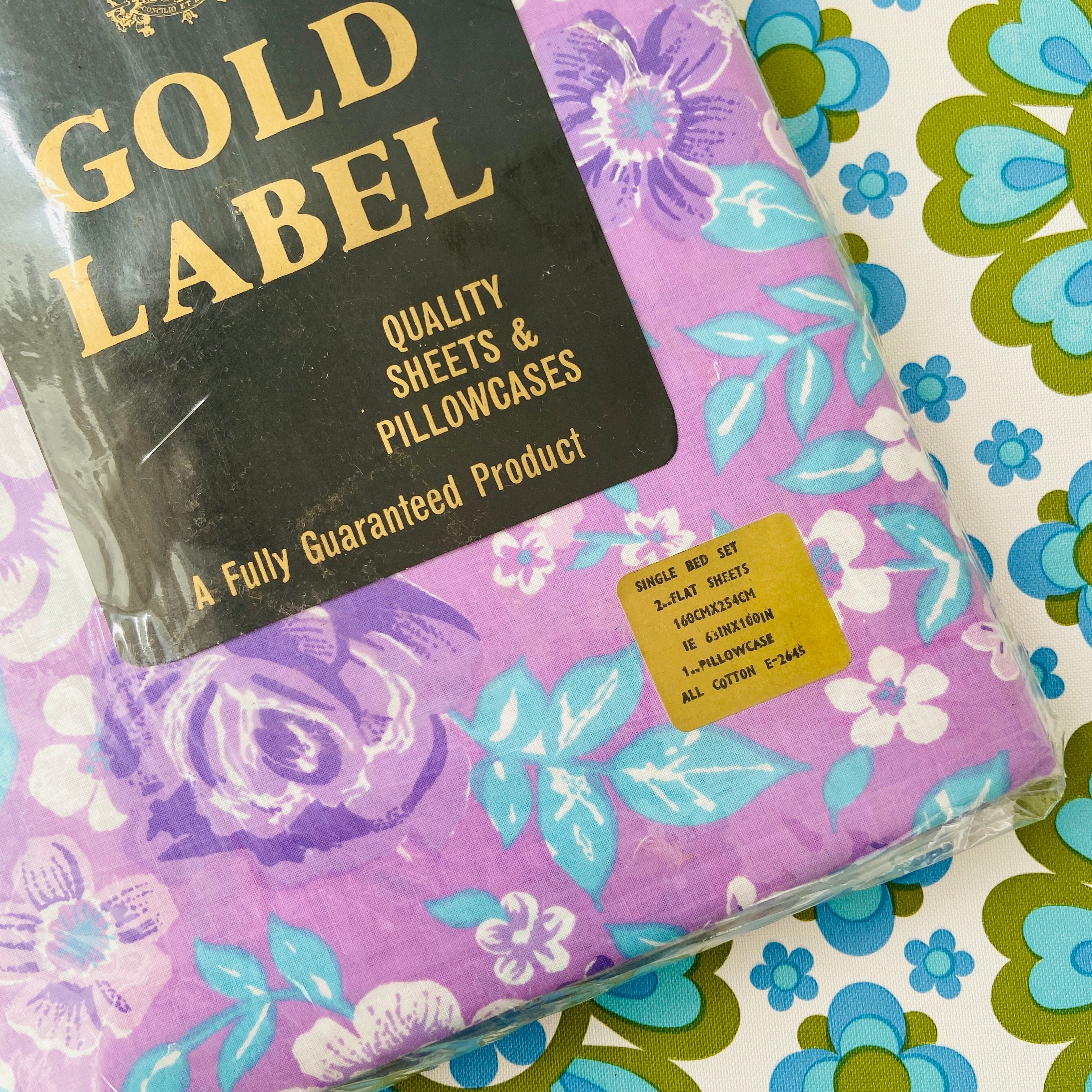 ALL Cotton Sheet Set 2 Flat Sheets & Pillow Case