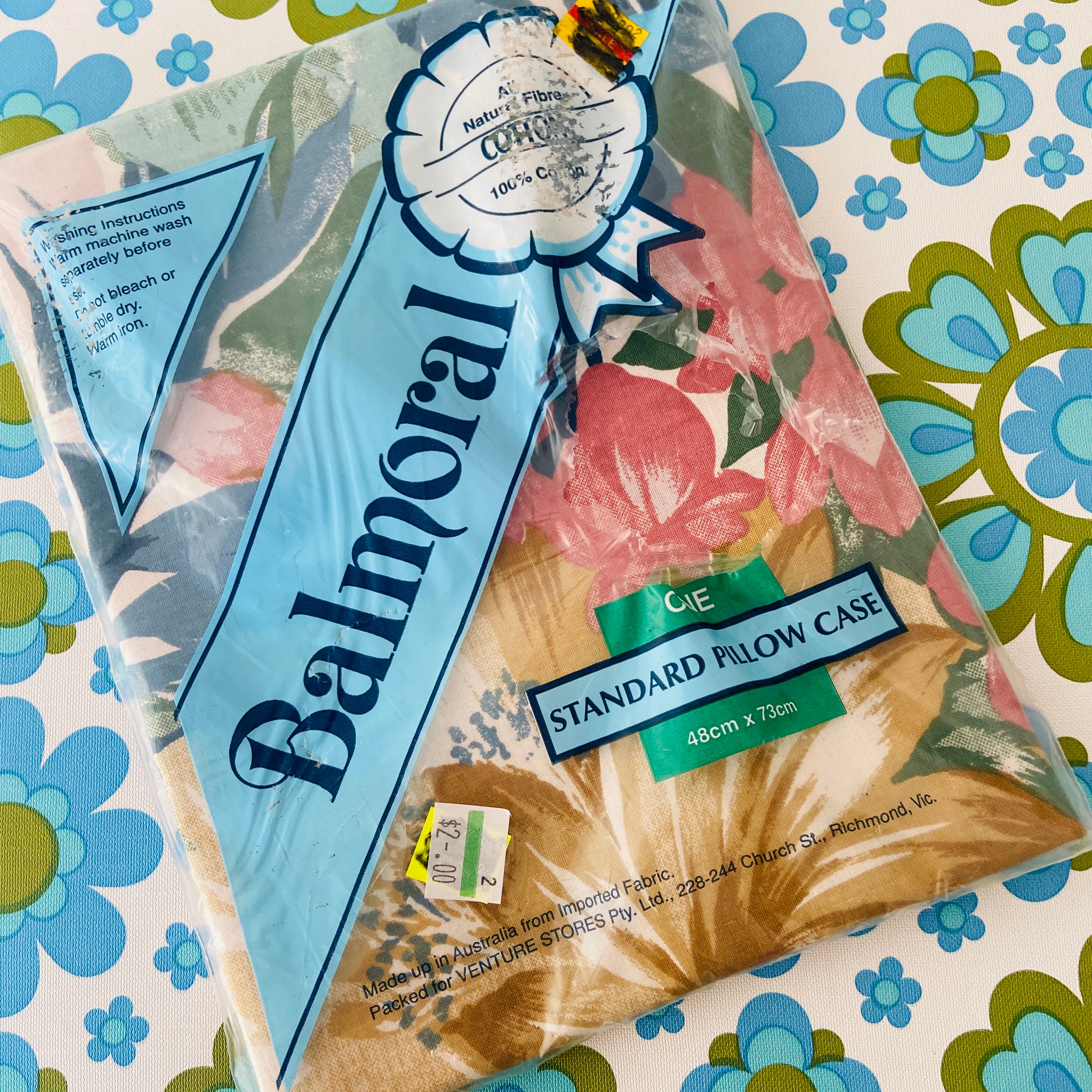 Vintage UNUSED Balmoral Standard Pillow Case