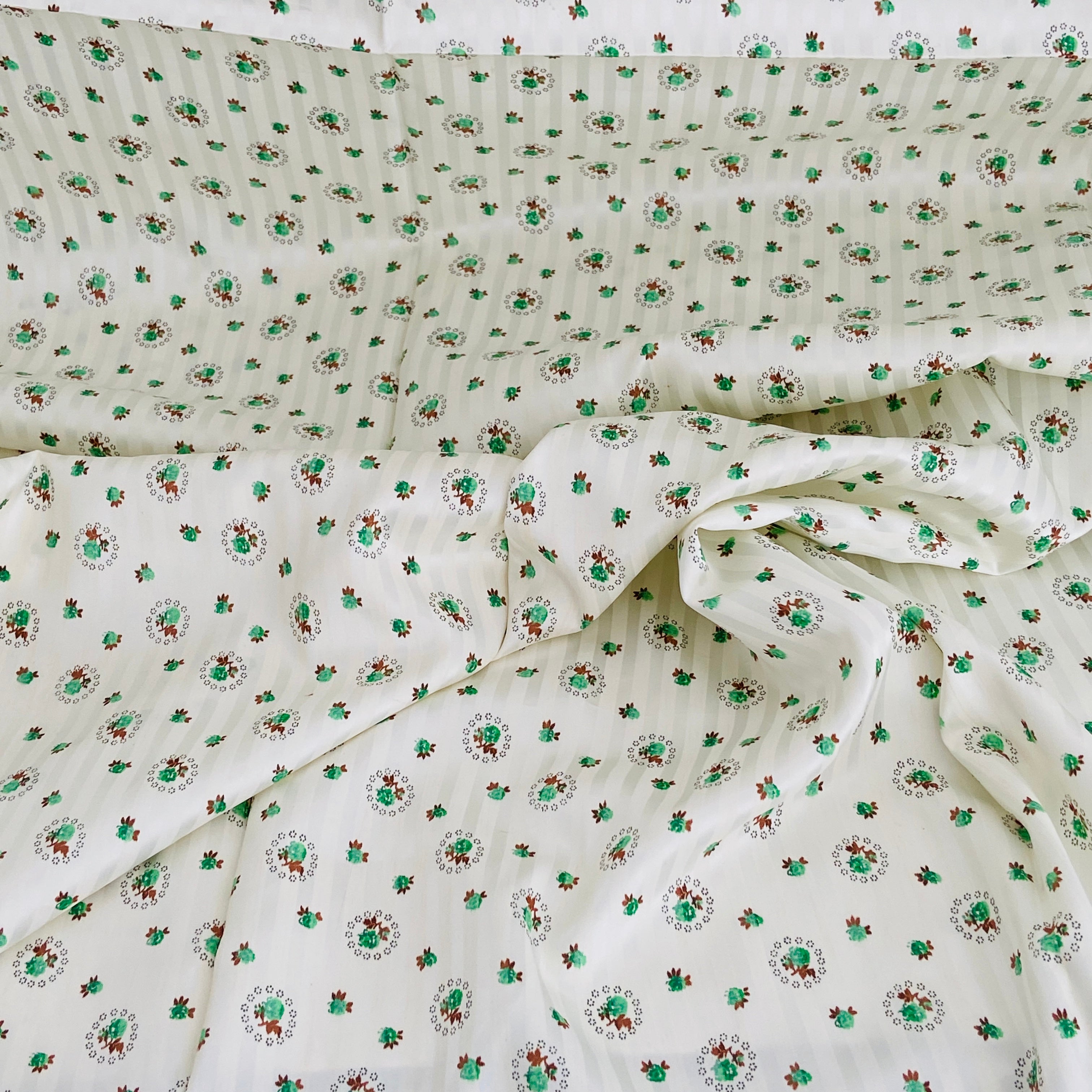 225cms VINTAGE Fabric Silky Satin Lingerie Dress Shirt