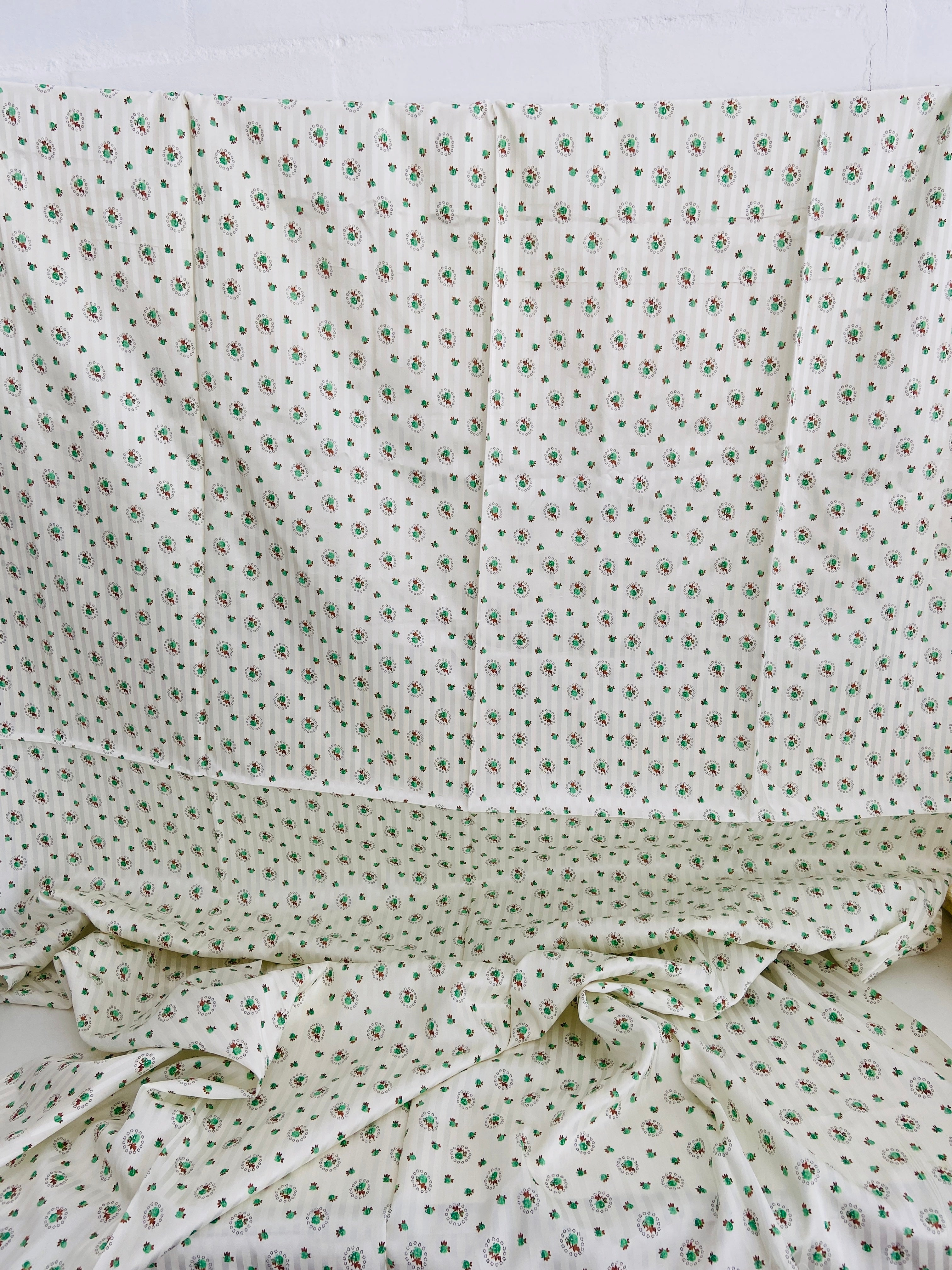 225cms VINTAGE Fabric Silky Satin Lingerie Dress Shirt