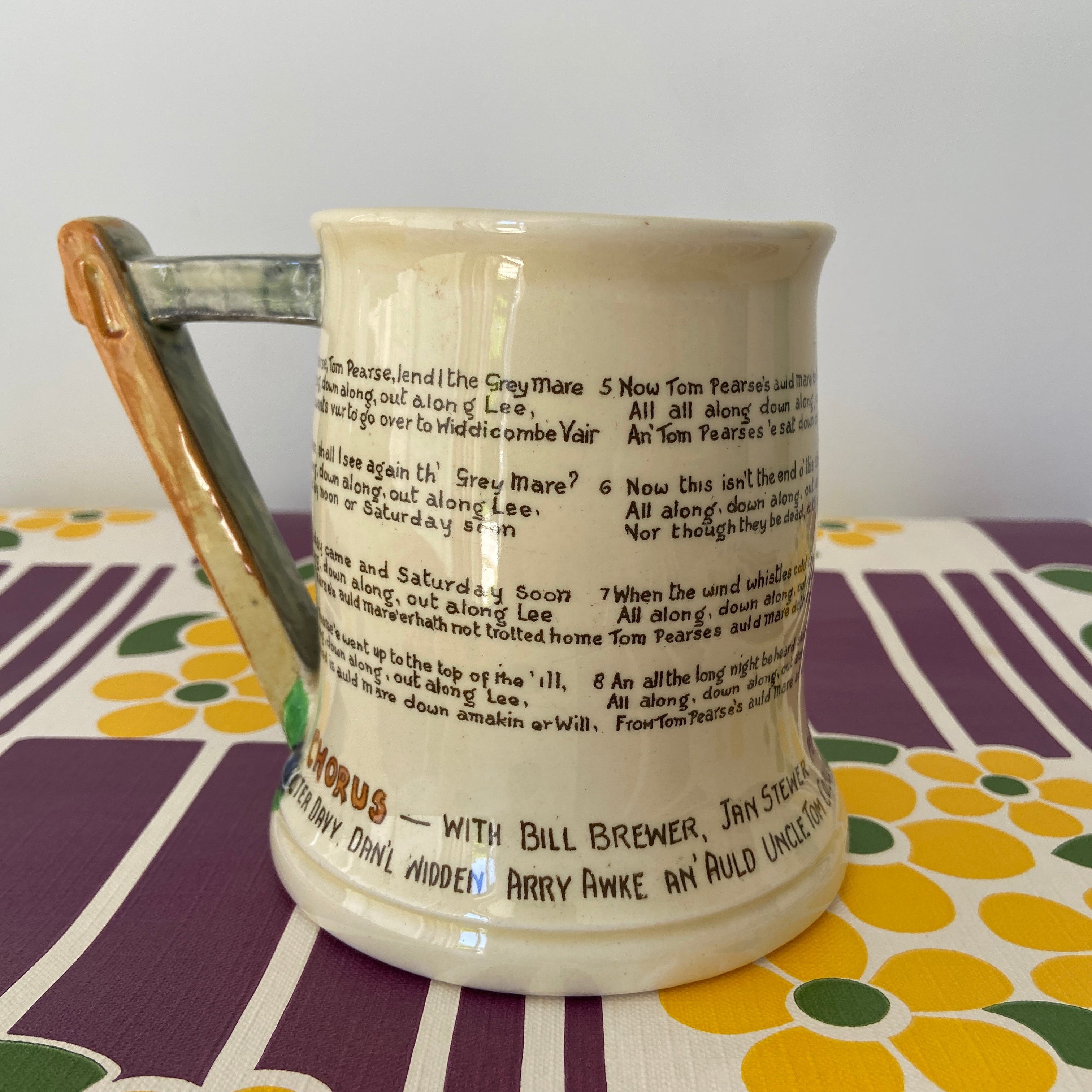 Made in England ENGLISH CROWN DEVON WIDDICOMBE FAIR Vintage